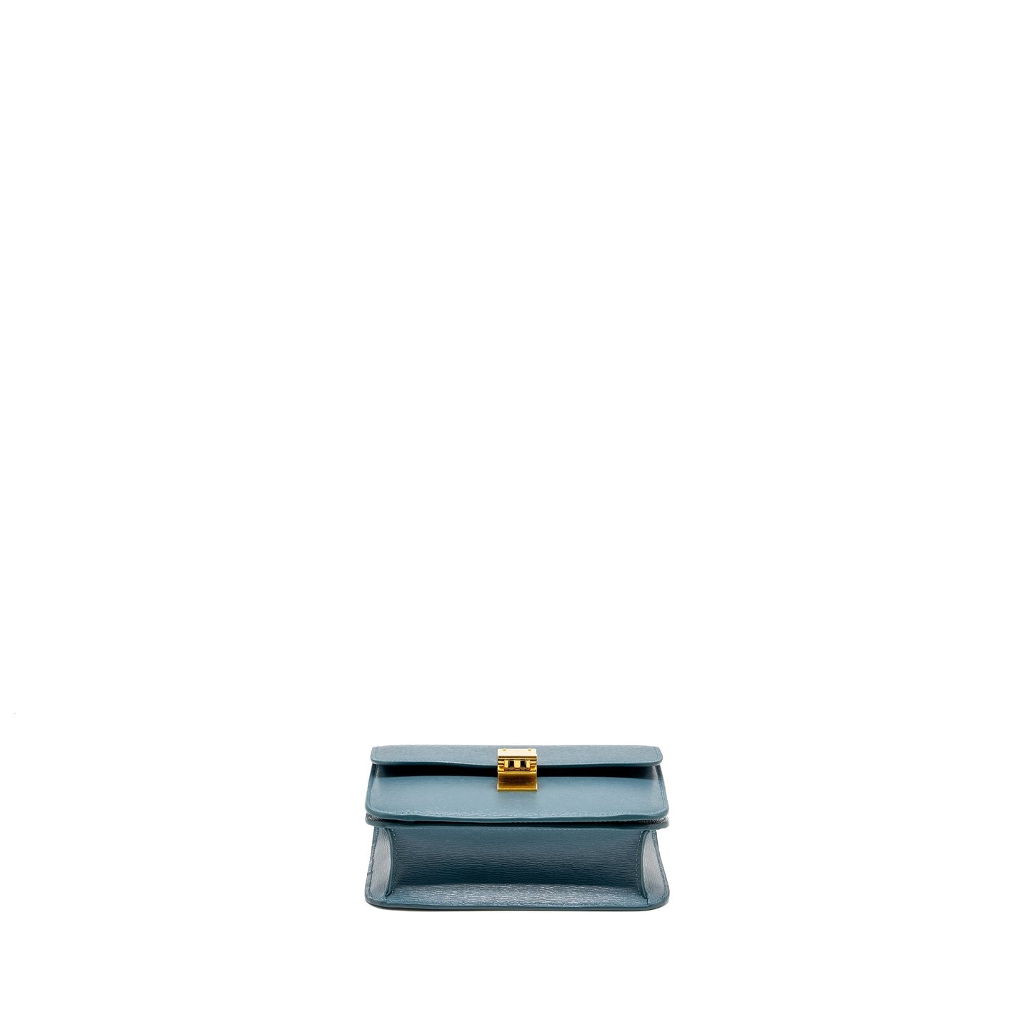 Celine Teen Classic Box Purse Calfskin Green Smoke