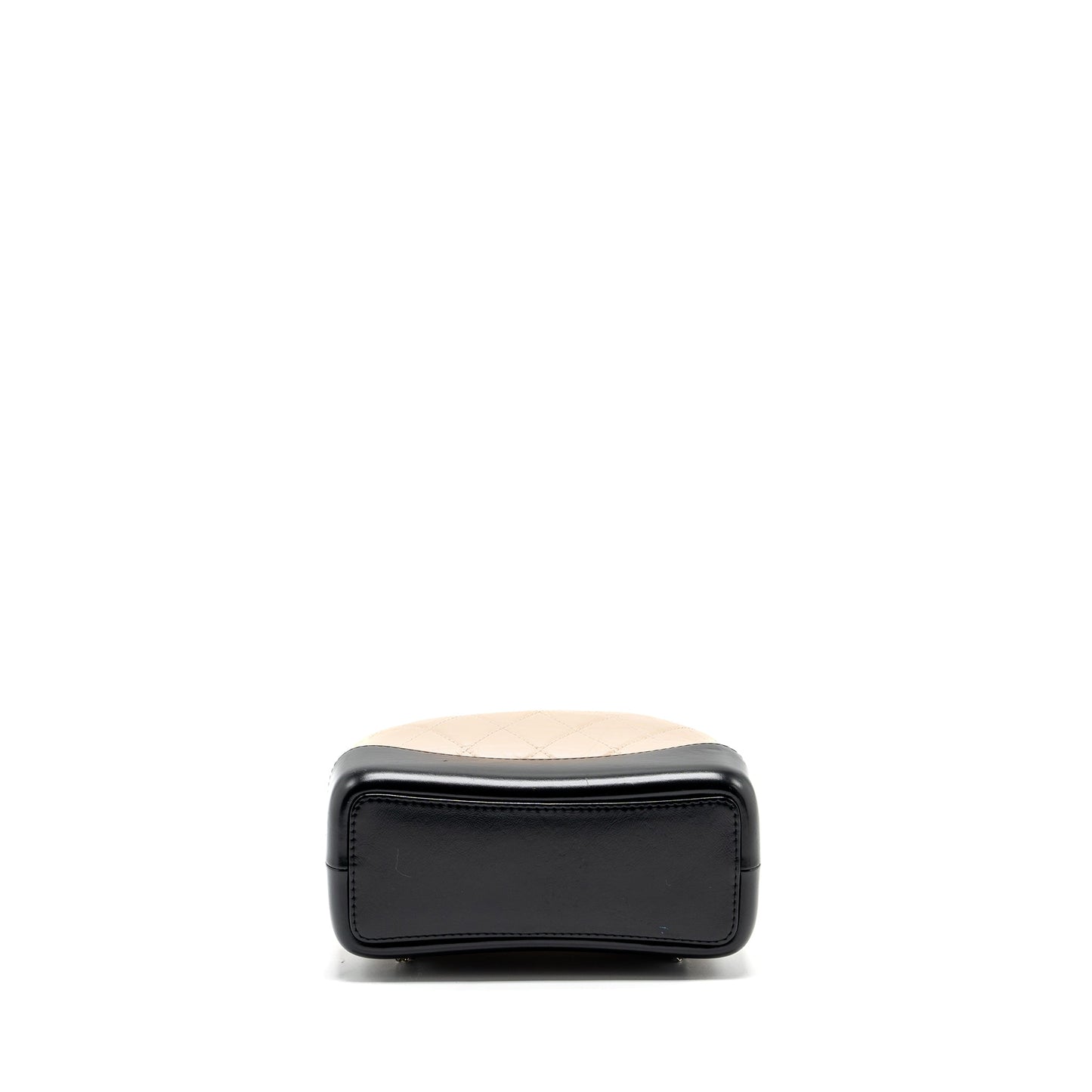 Chanel Small Gabrielle Backpack Aged Calfskin Beige/Black Multicolour Hardware