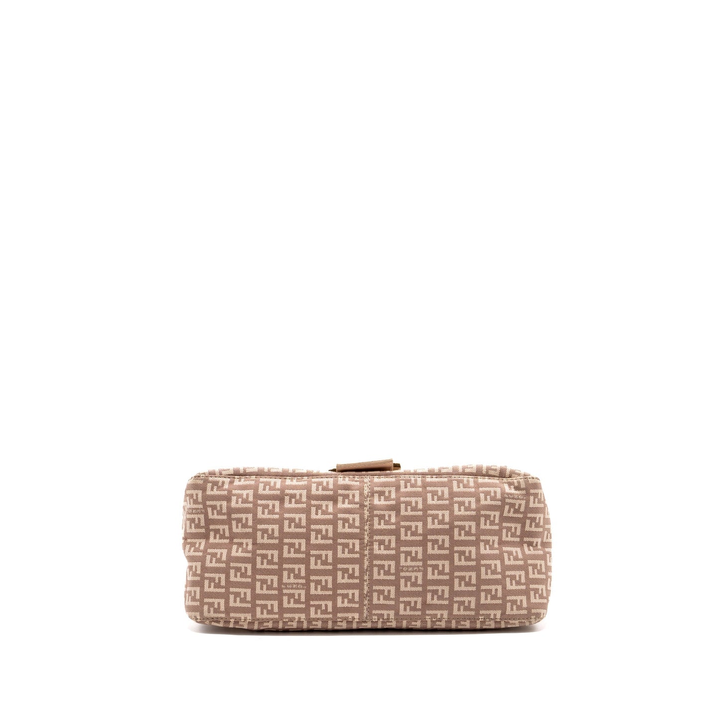Fendi Zucchino Mama Flap Purse Jacquard Canvas Light Pink