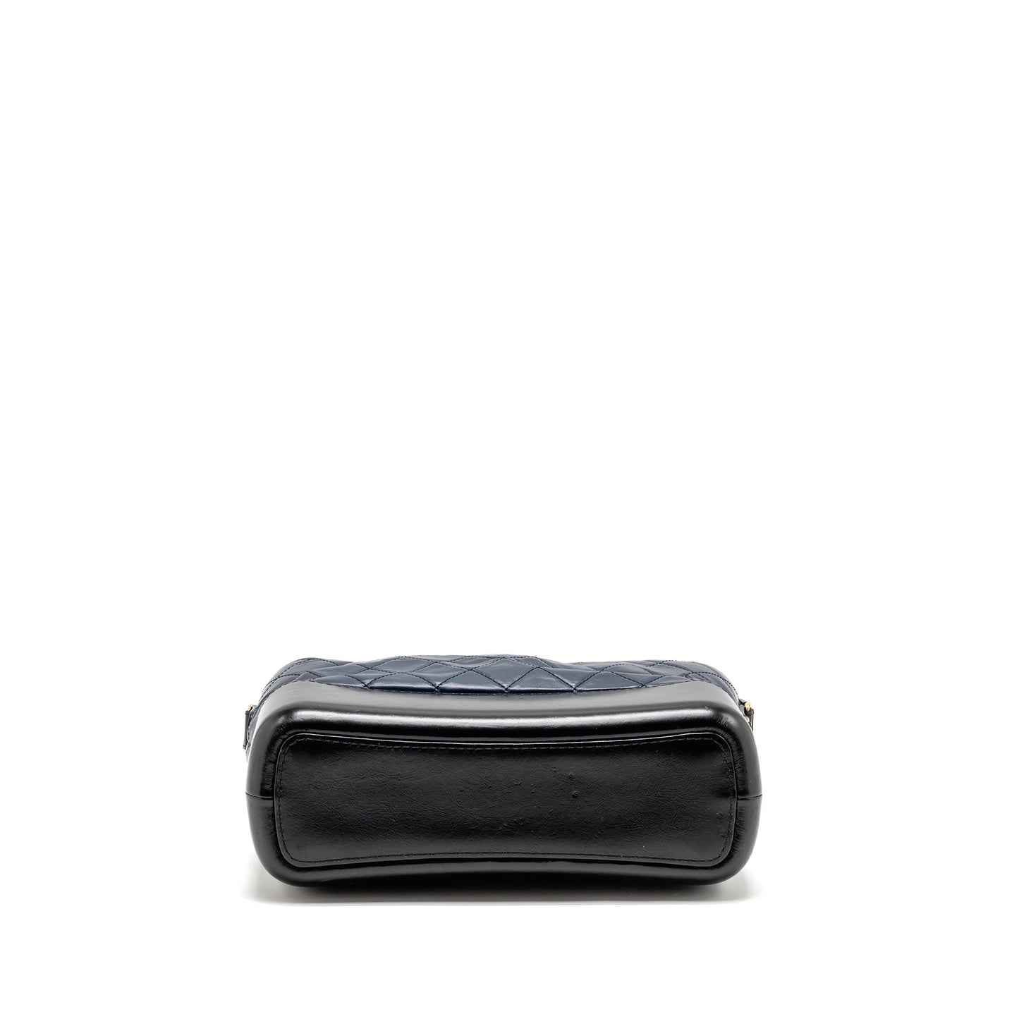 Chanel Gabrielle Hobo Bag Aged Calfskin Navy/Black Multicoloured Hardware
