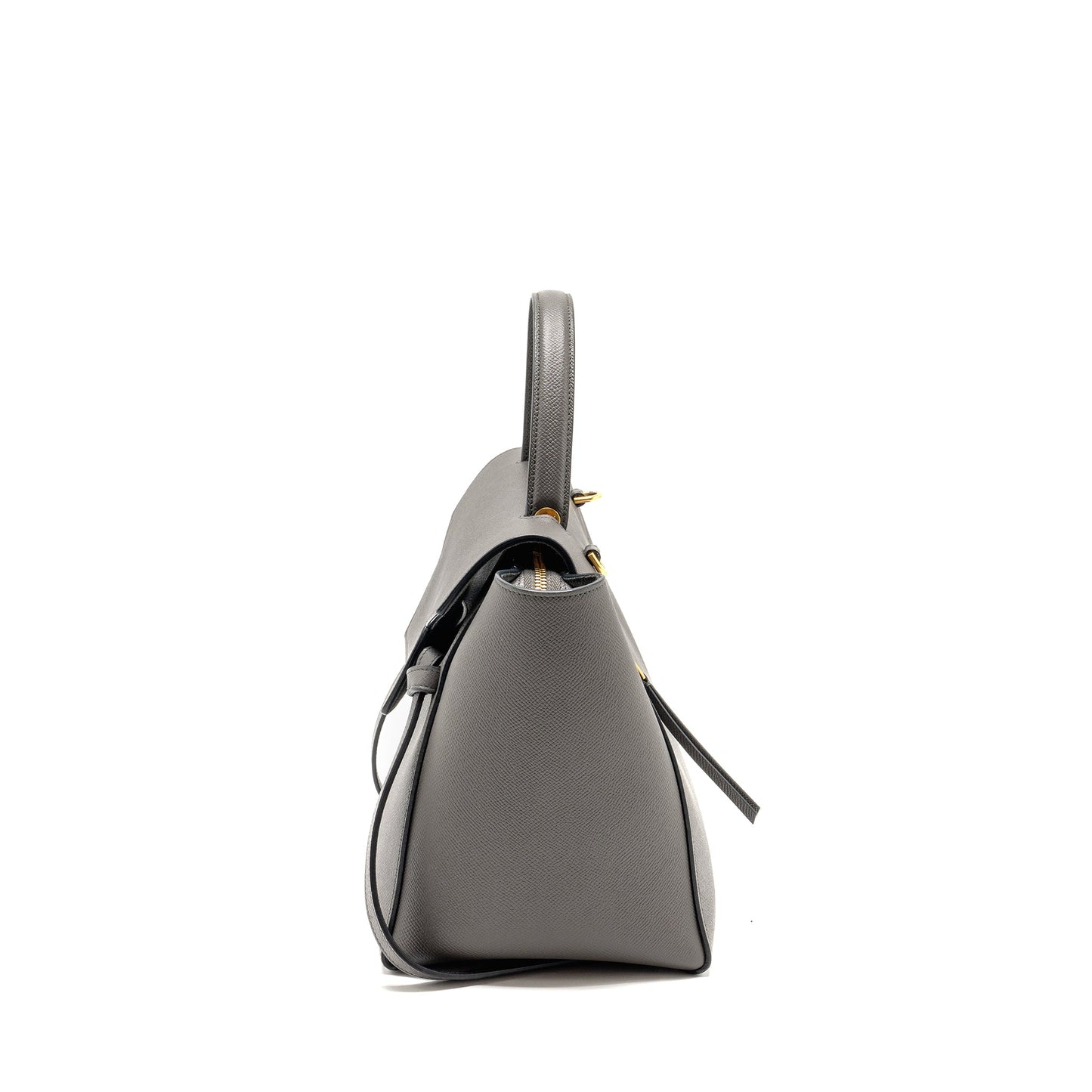 Luxury CELINE Mini Belt Bag Calfskin Grey GHW