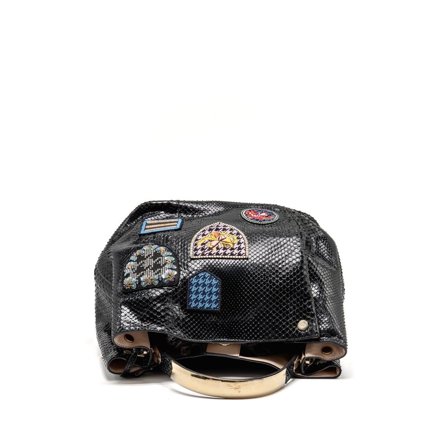 Dior Diorific tote Purse Python leather black