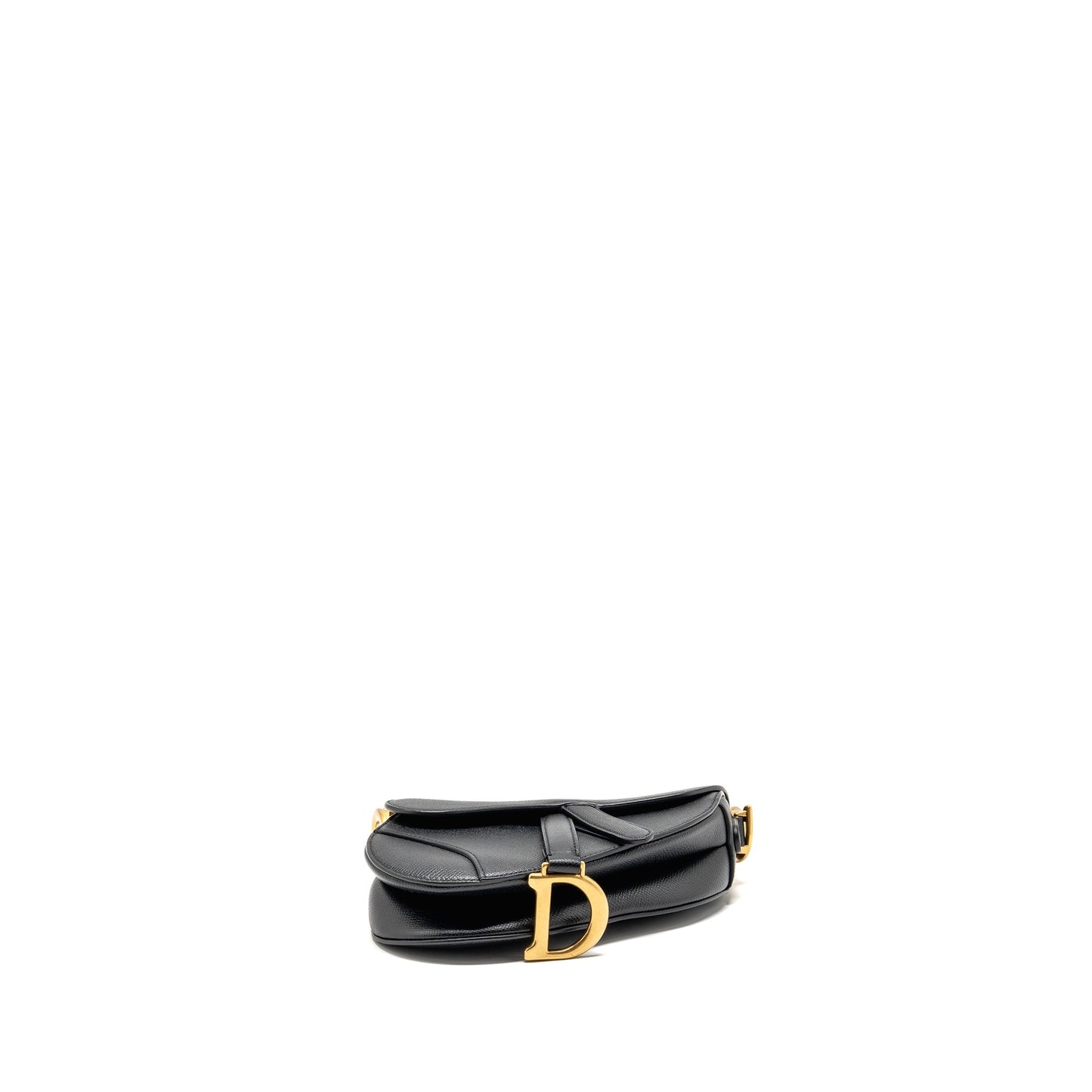 Dior Mini Saddle Purse Calfskin Black