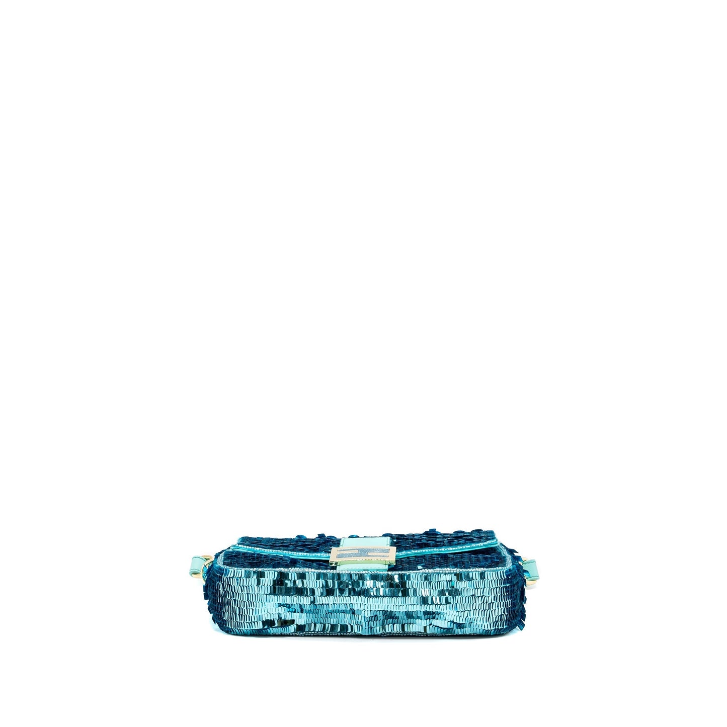 Fendi baguette Purse sequin / leather blue