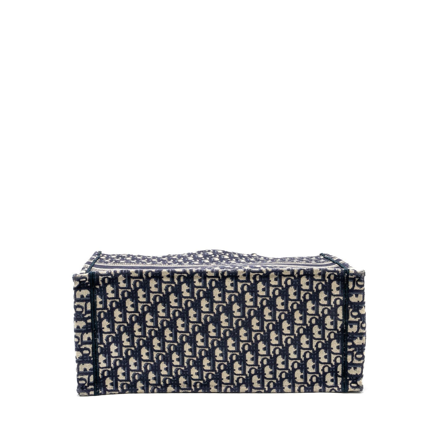 Dior Large Book tote blue oblique EMBROIDERY