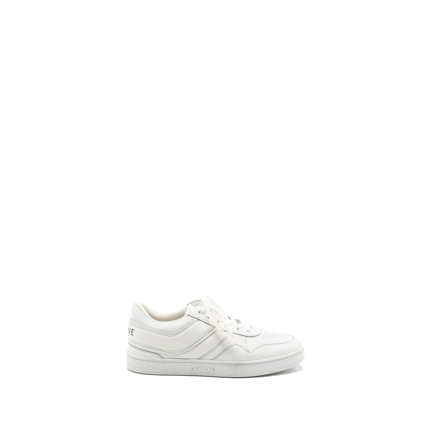 Celine size 40 low lace-up sneakers white