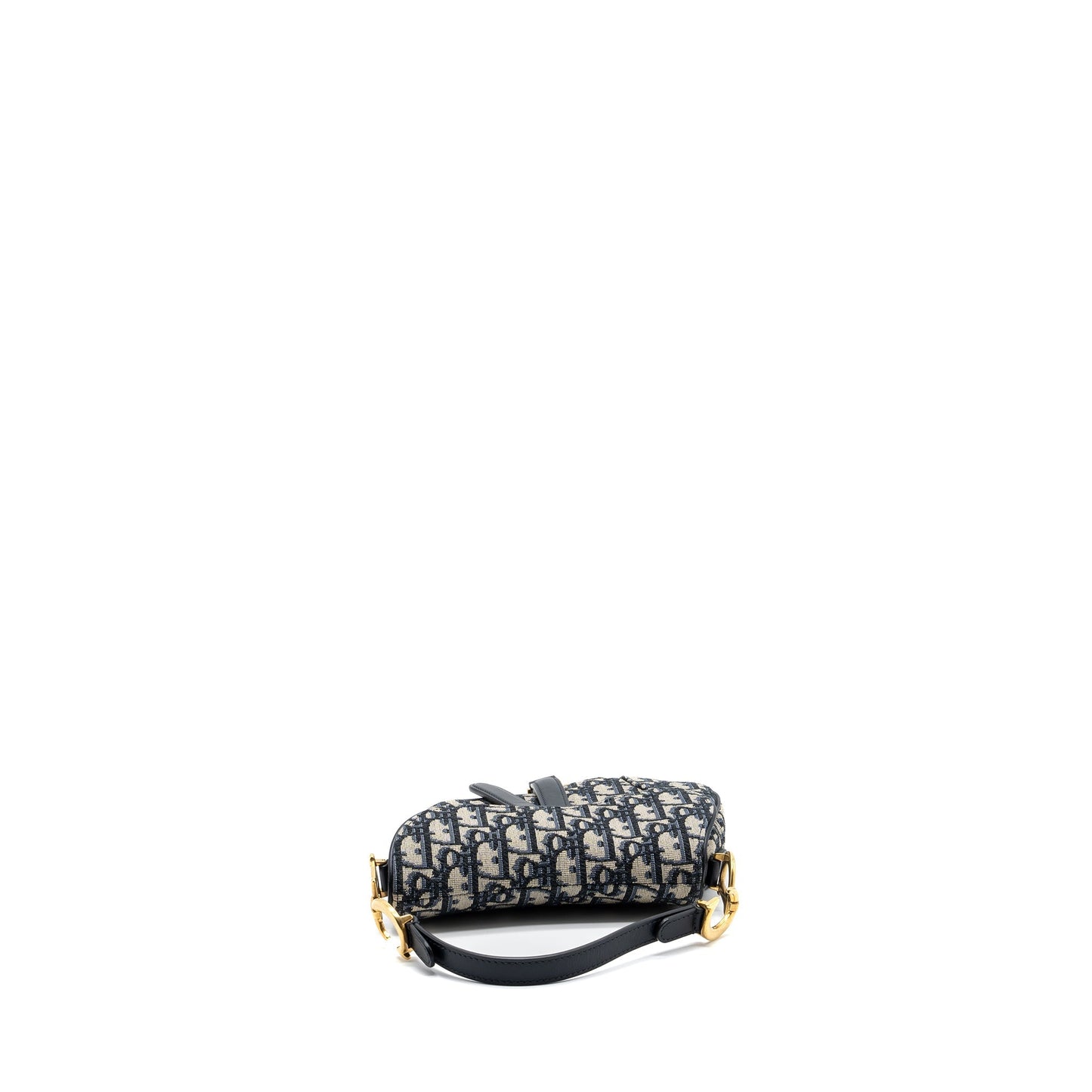 Dior Mini Saddle Purse Blue Oblique Jacquard