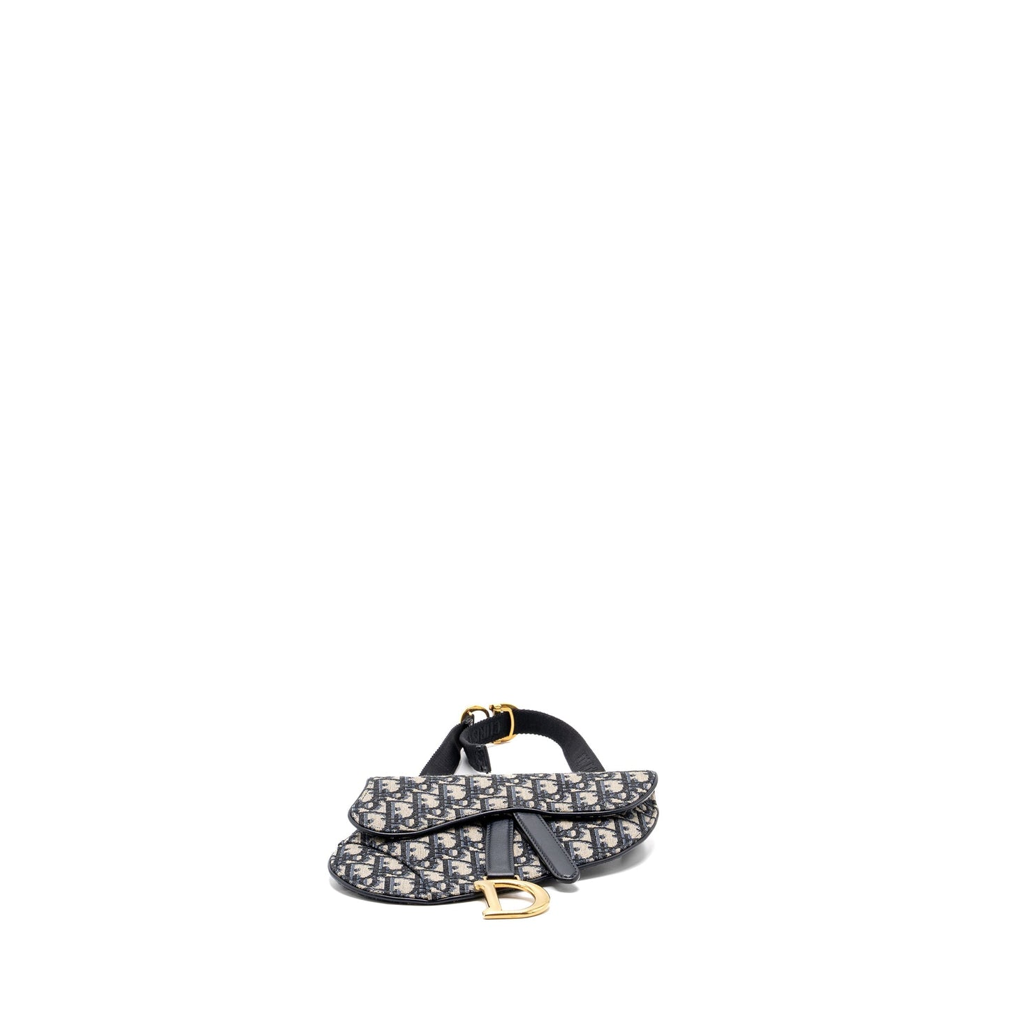Dior Saddle Belt Purse Blue Dior Oblique Jacquard