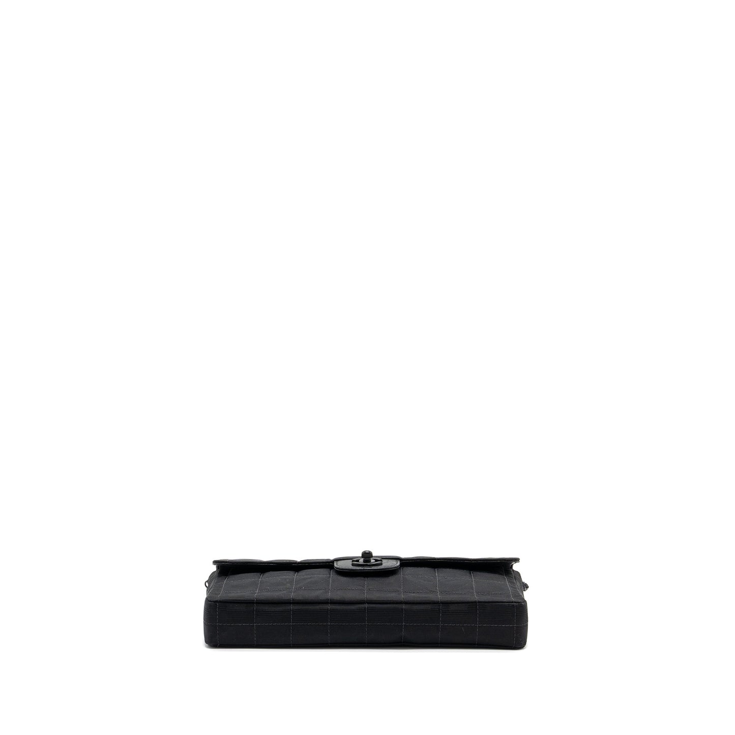 Chanel Vintage Flap Bag Fabric Black With Black Hardware