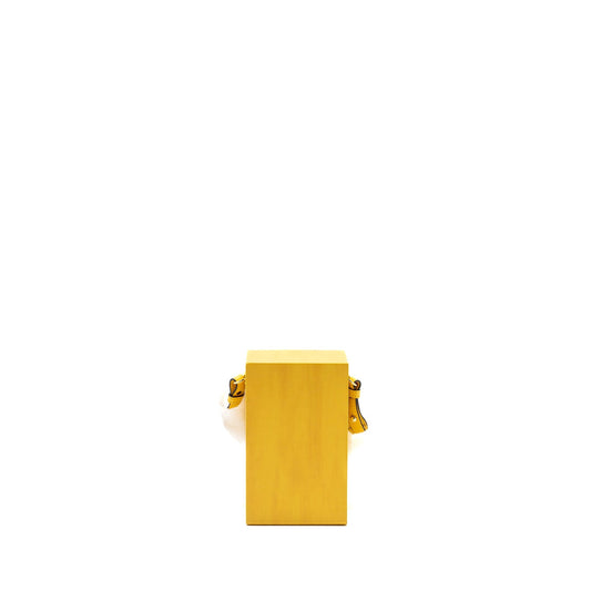 Fendi vertical box Mini Purse calfskin yellow