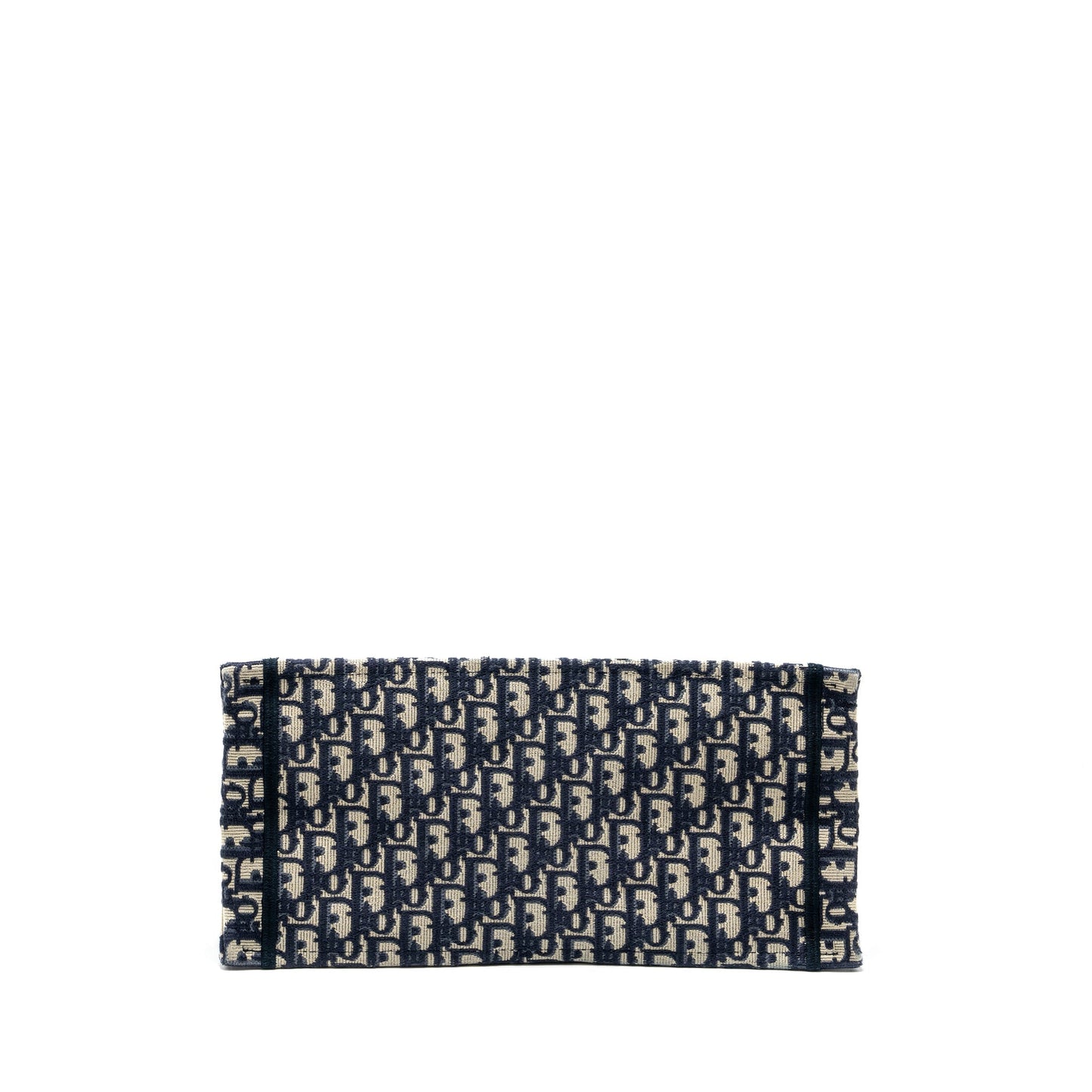 Medium Book Tote Blue Dior Oblique Embroidery