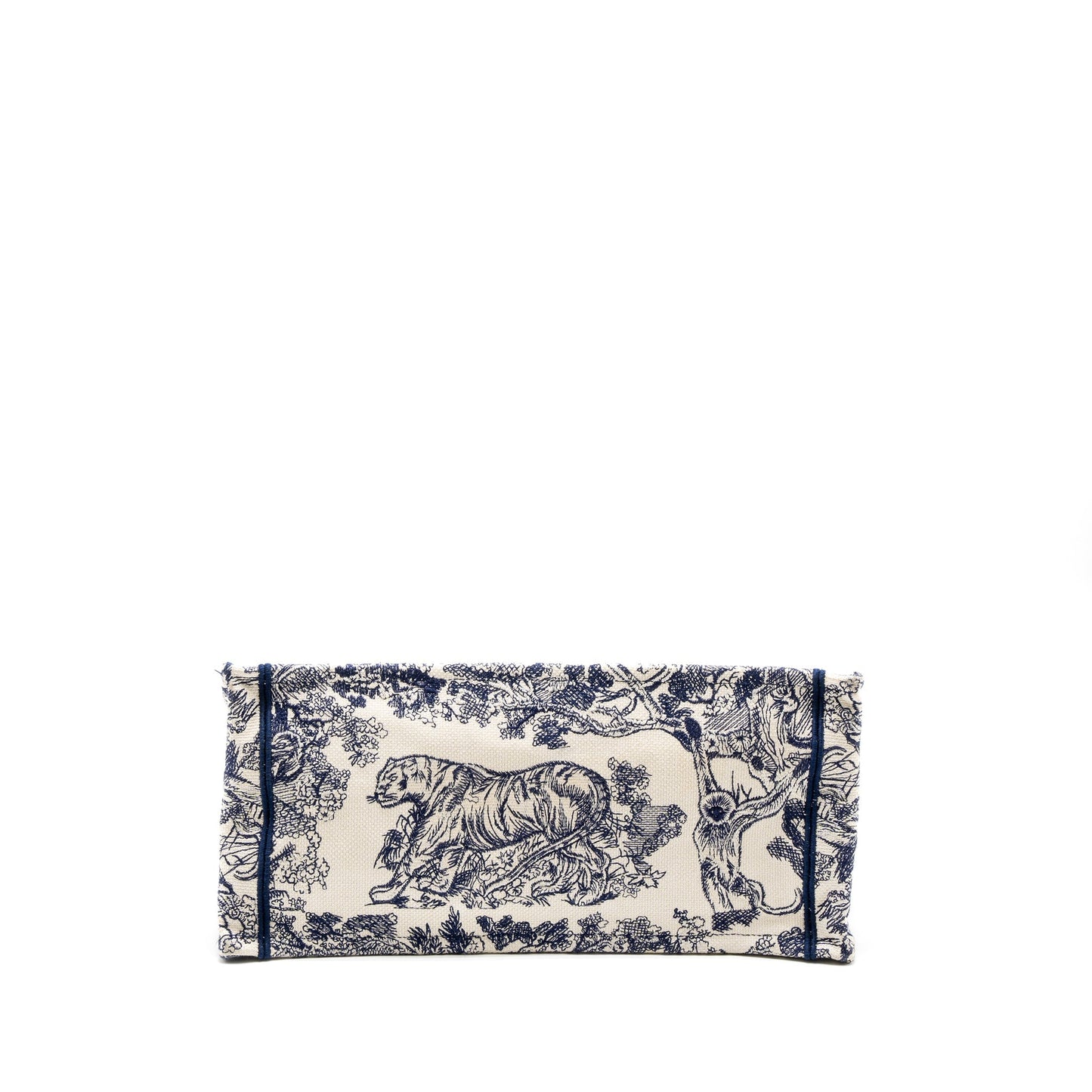 Dior Medium Book Tote Blue Toile de Jouy Embroidery
