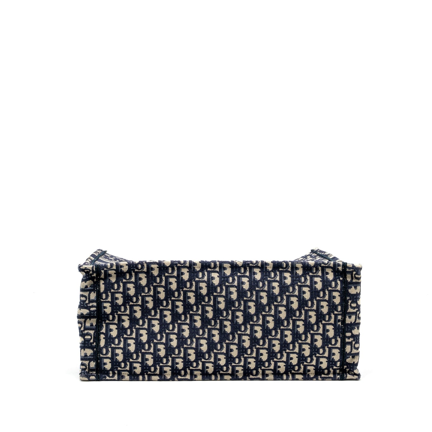 DIor Large Book Tote Blue Dior Oblique Embroidery