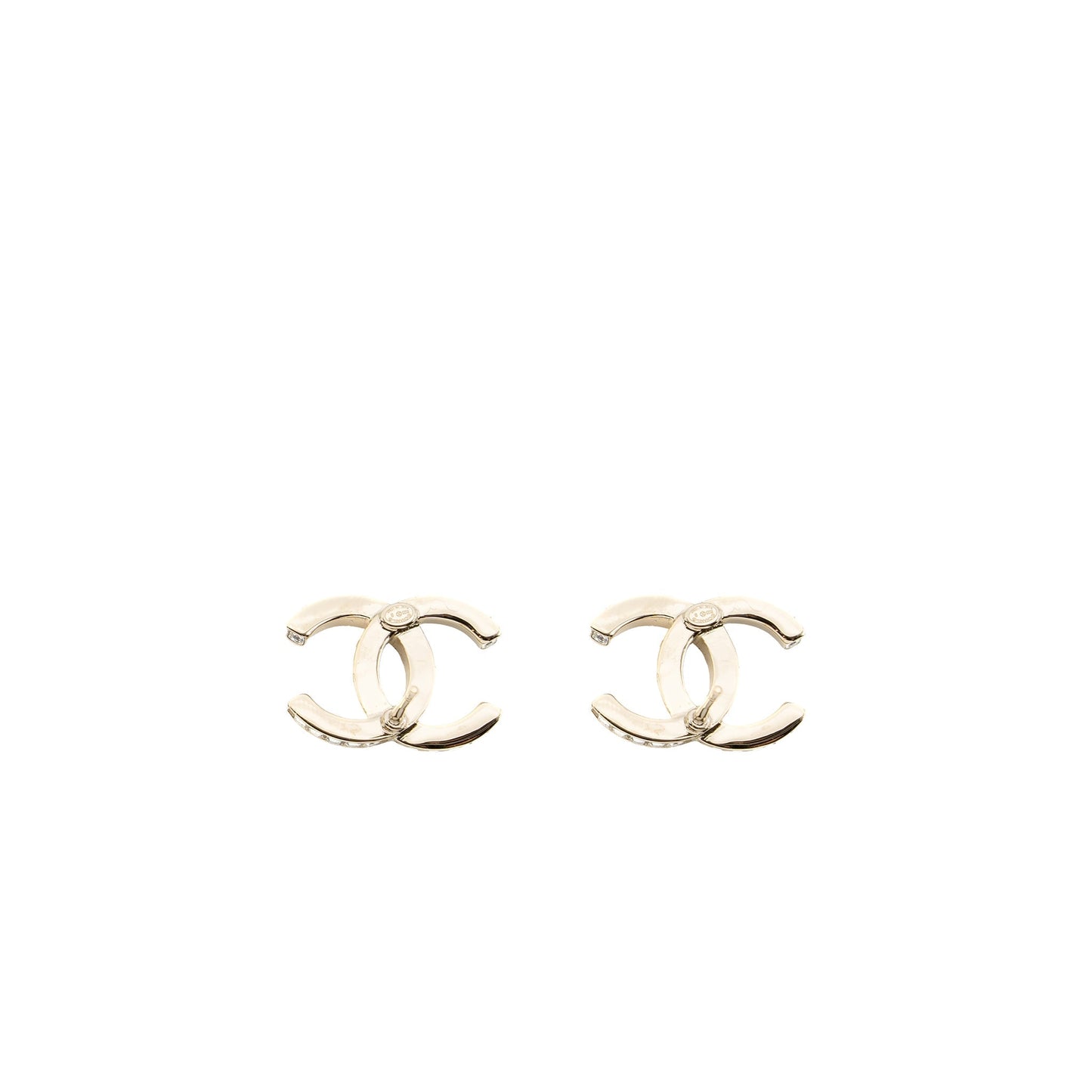 Chanel 23B CC logo with crystal earrings LGHW