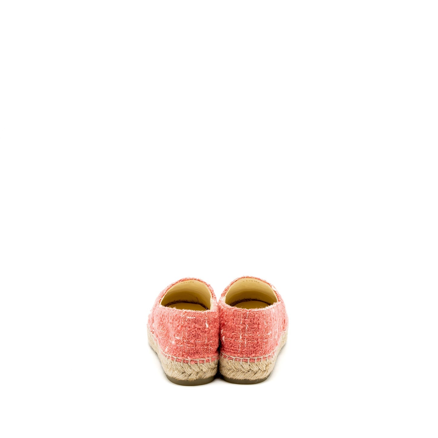 Chanel Size 35 Espadrilles Cotton/Tweed Pink/Black