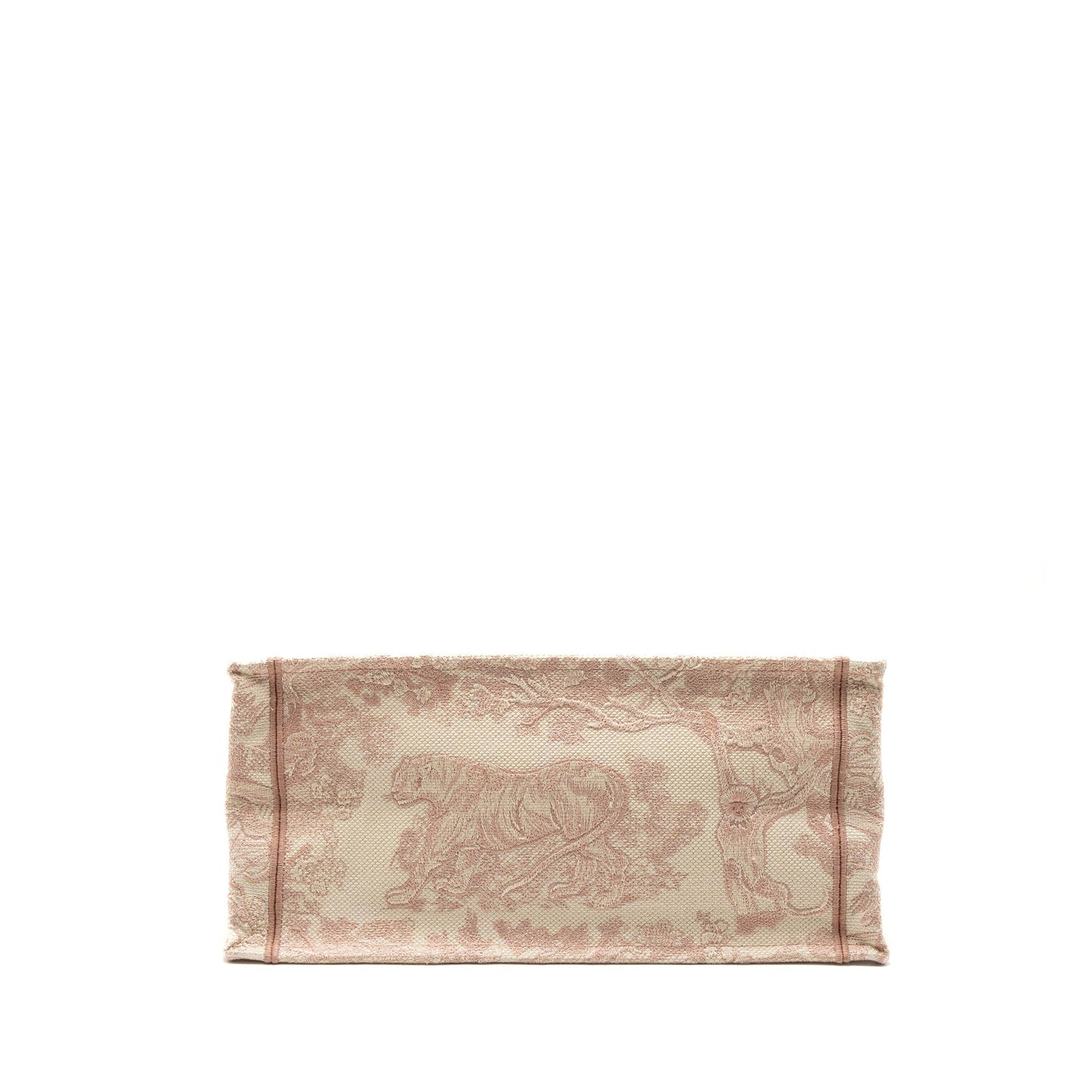 Dior Medium Book Tote Purse Pink Toile de Jouy Embroidery