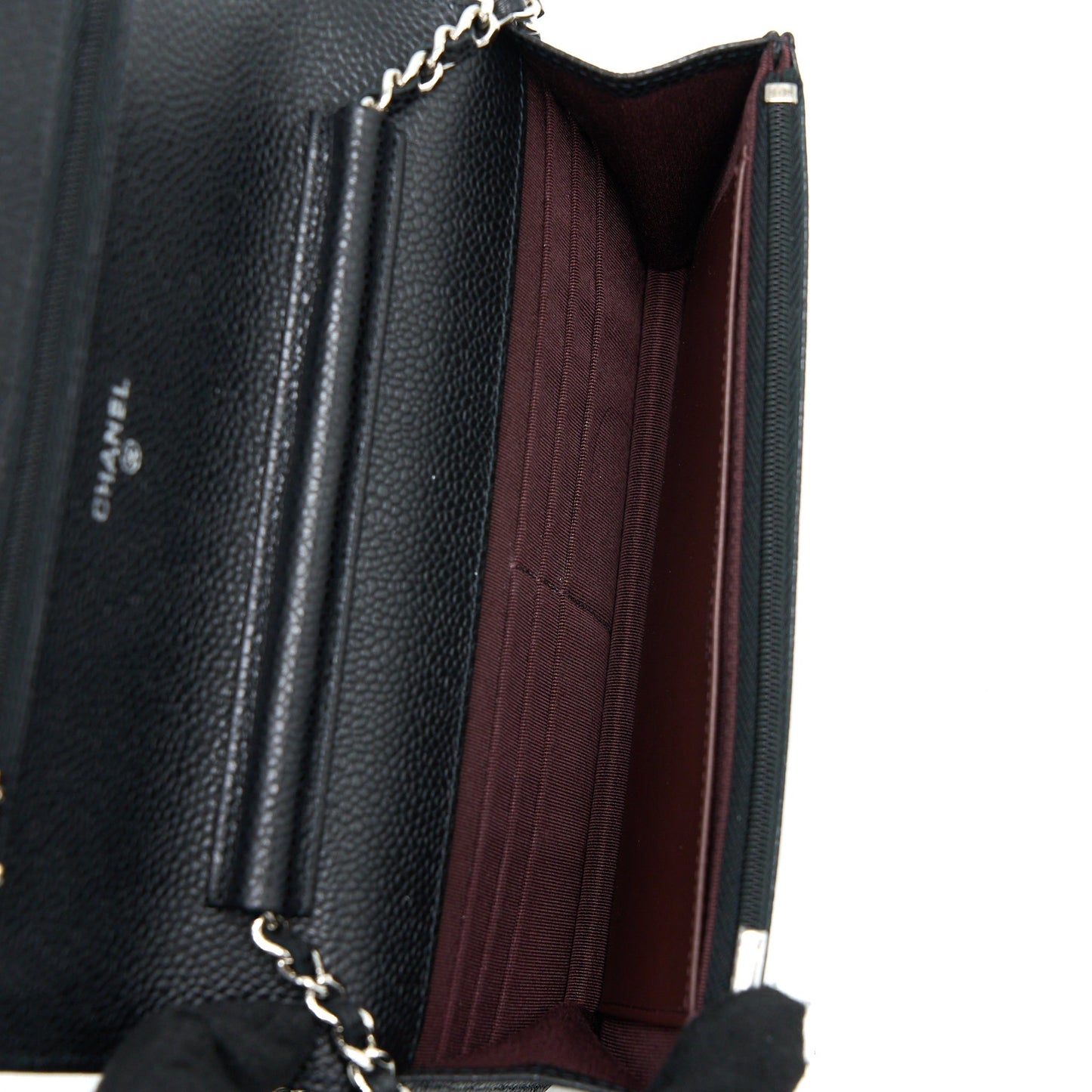 Chanel Classic Wallet On Chain Black Caviar SHW