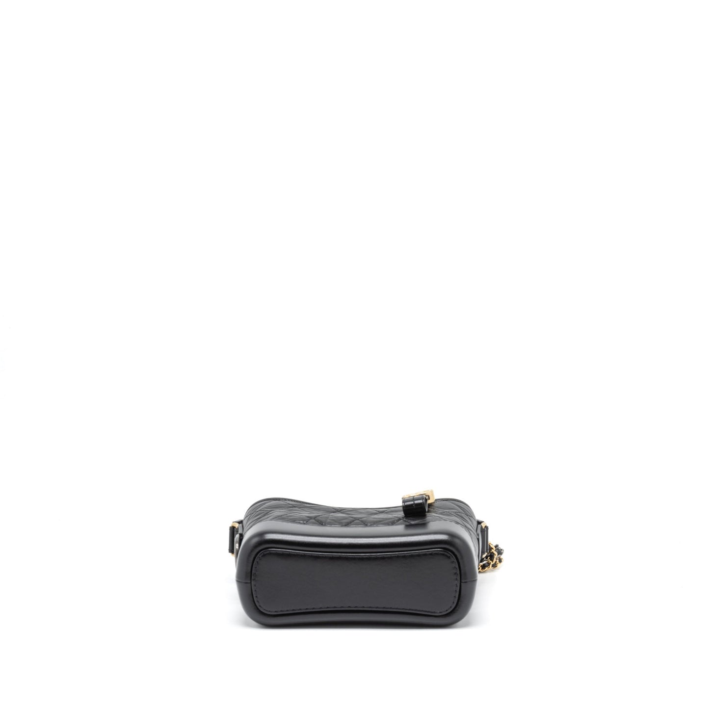 Chanel Small Gabrielle Hobo Bag Aged Calfskin Black Multicolour Hardware