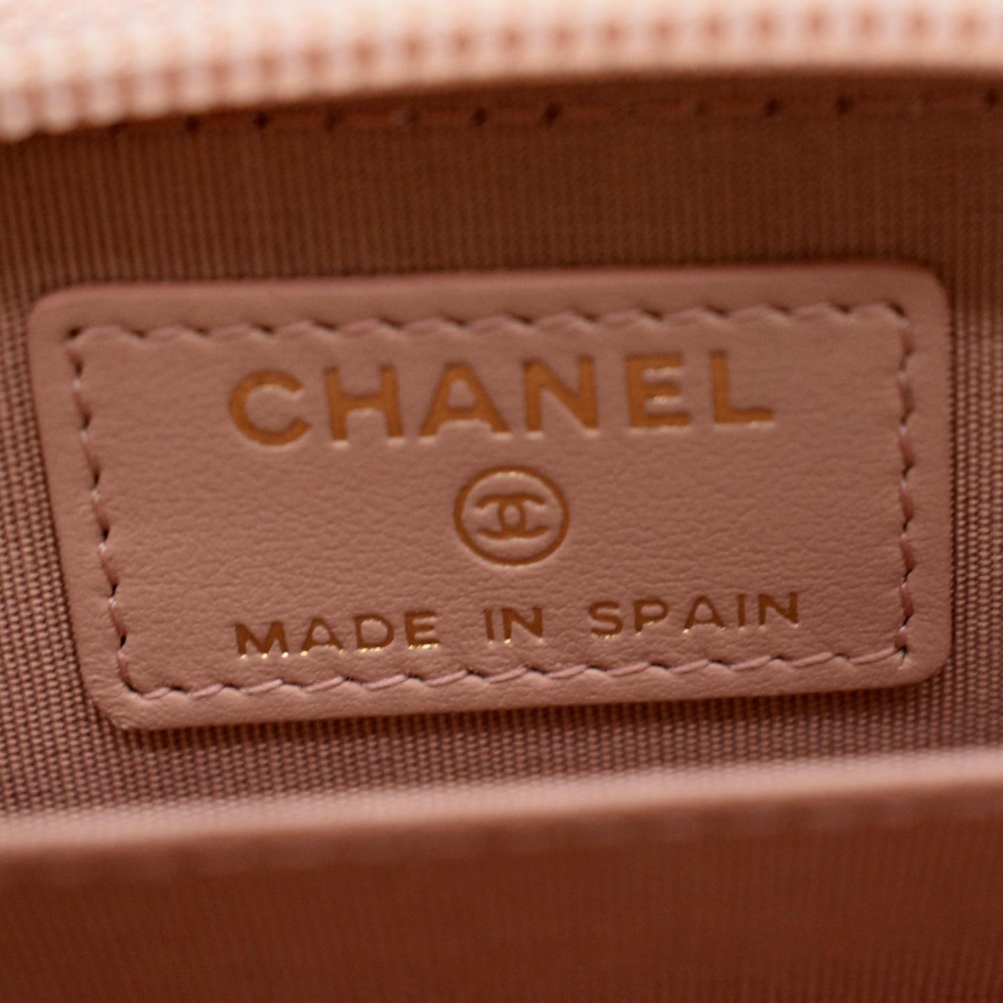 CHANEL Small Boy Caviar Leather Zip Around Wallet Pink