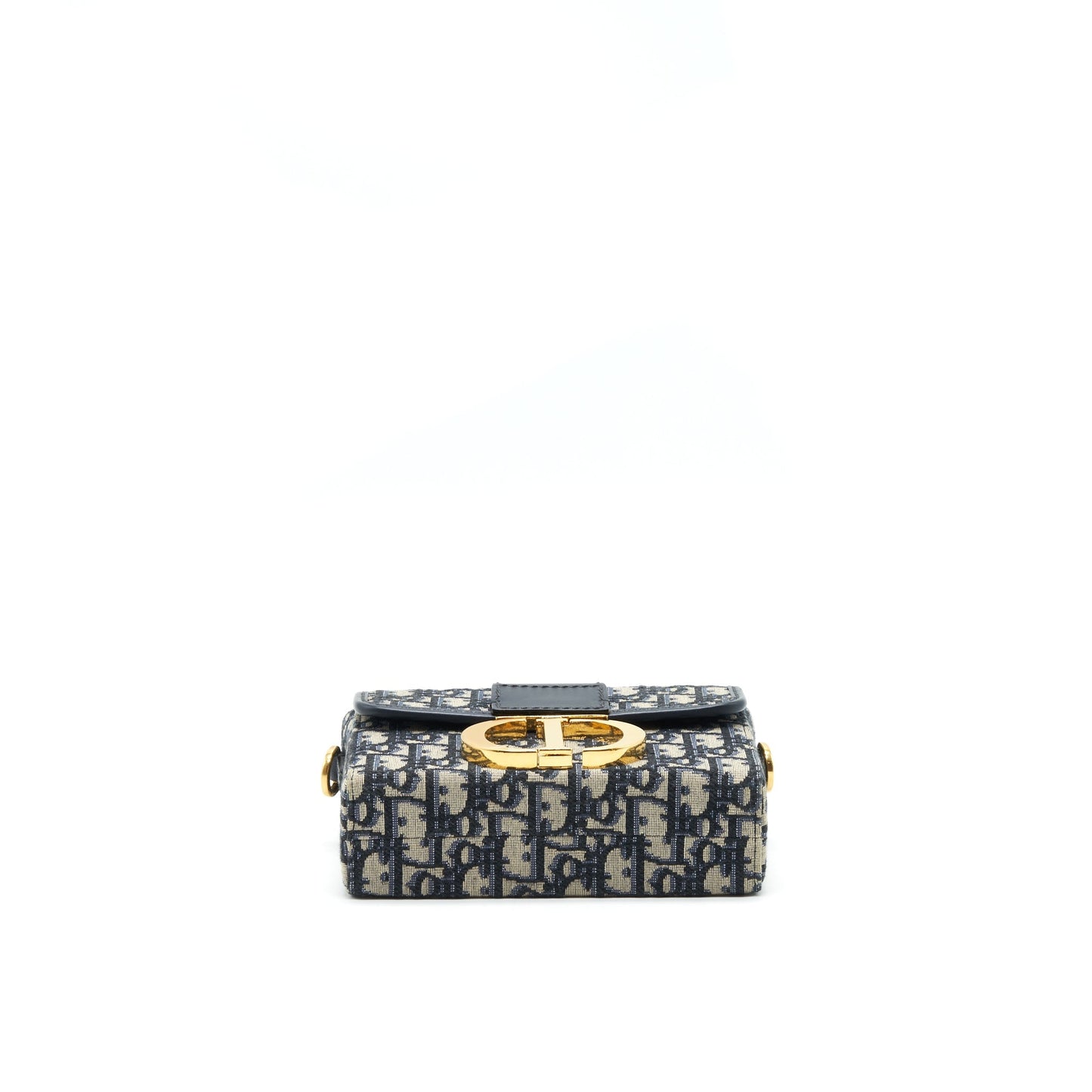 Dior 30 Montaigne Box Purse Blue Oblique Jacquard