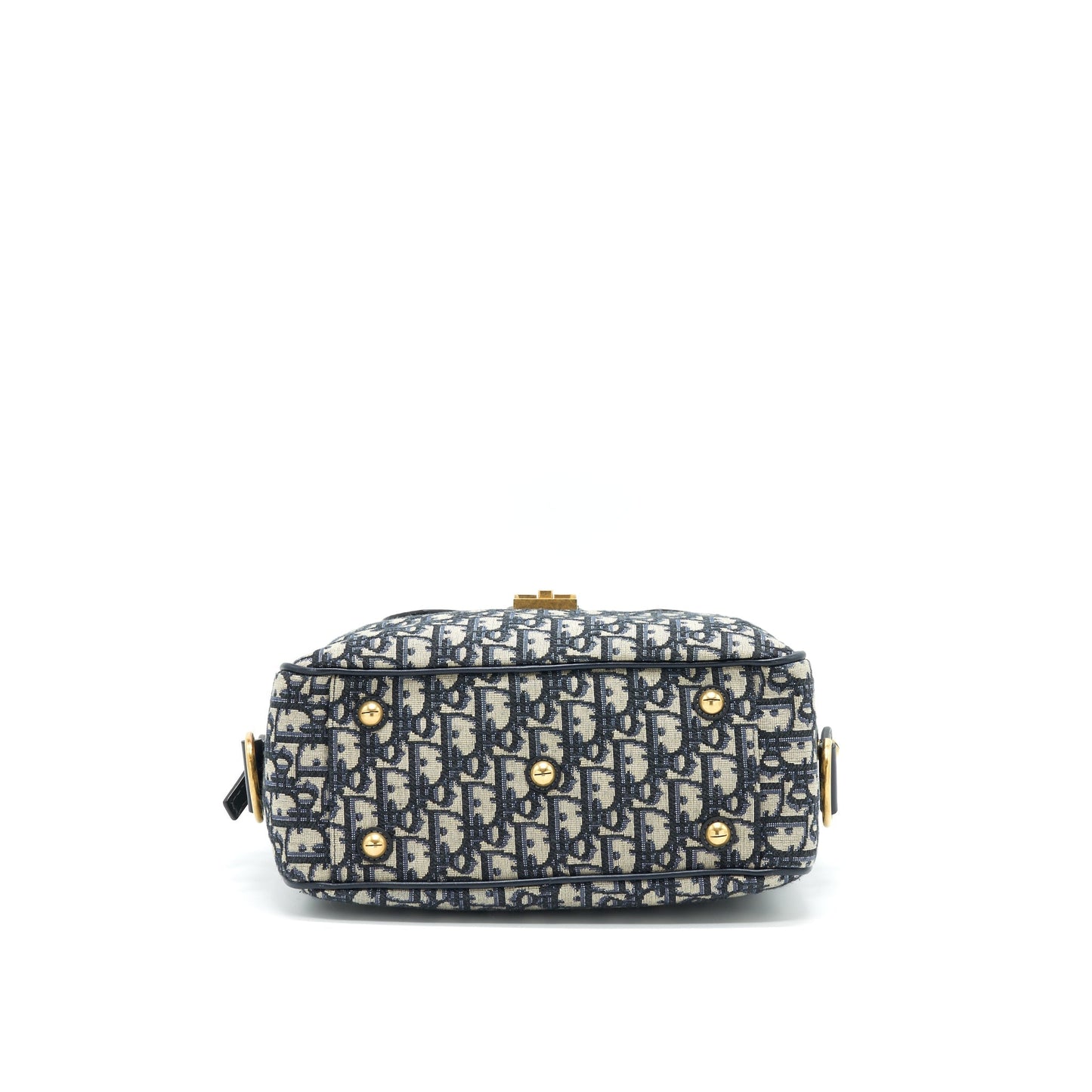 Dior Oblique Collection Blue Monogram Canvas Tote Purse