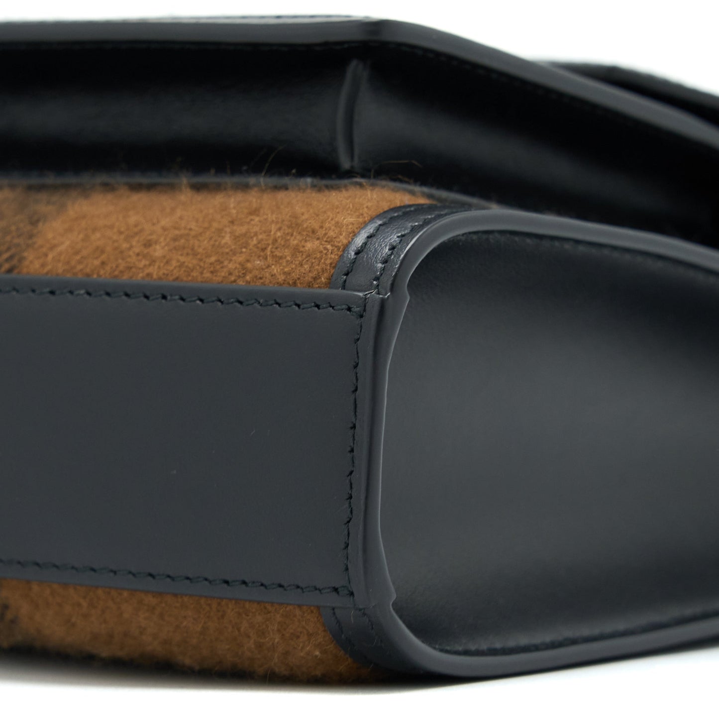 Burberry Check Pocket Purse Cashmere/ Leather