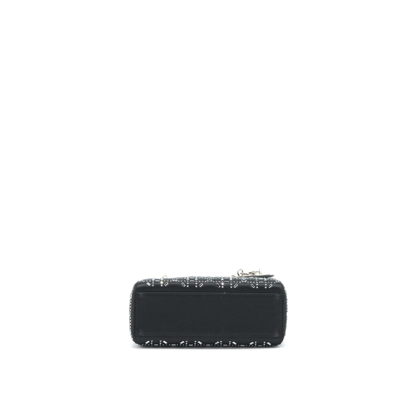Dior Mini Lady Dior Satin Black With Crystal Black