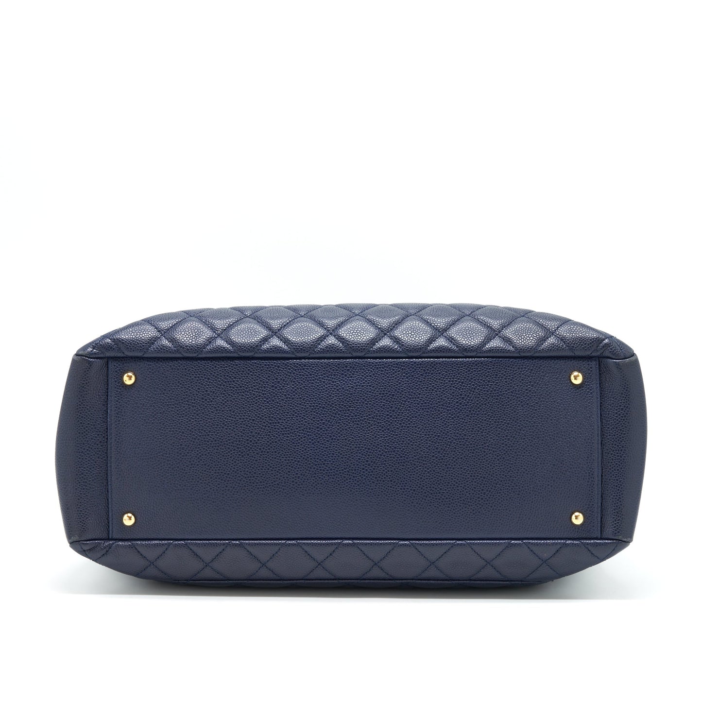 Chanel Grand Shopping Tote XL Caviar Navy Blue GHW