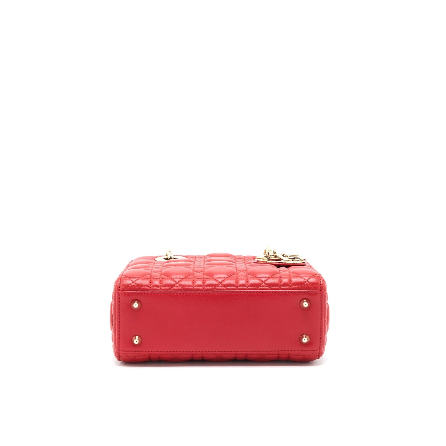 Dior Small Lady Dior Lambskin Red