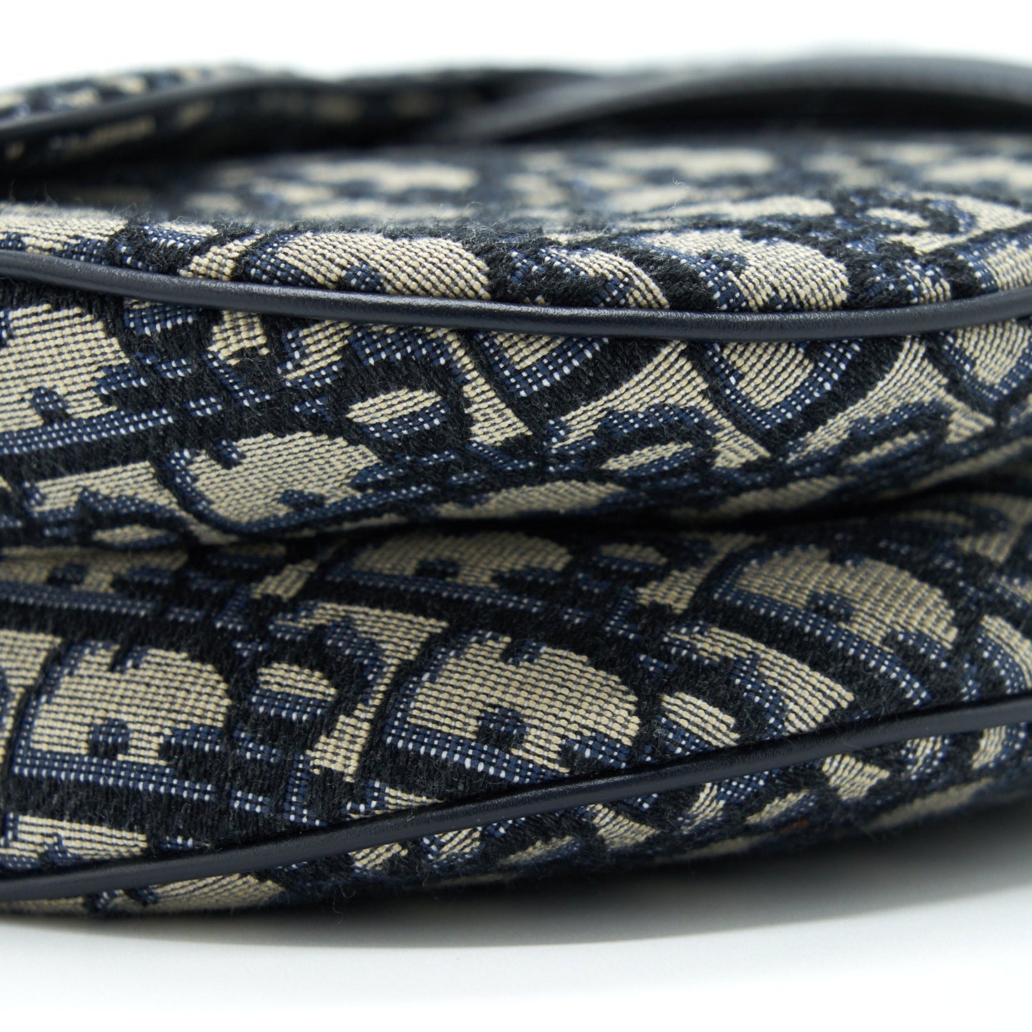 Dior Medium Saddle Purse Blue Oblique Canvas