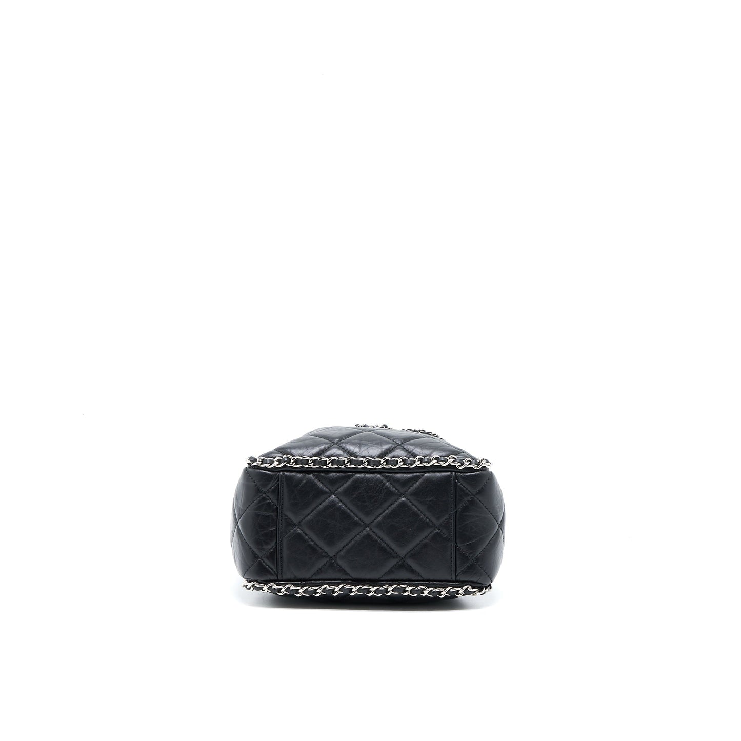 Chanel 20S Drawstring Bucket Bag Aged Calfskin Black SHW