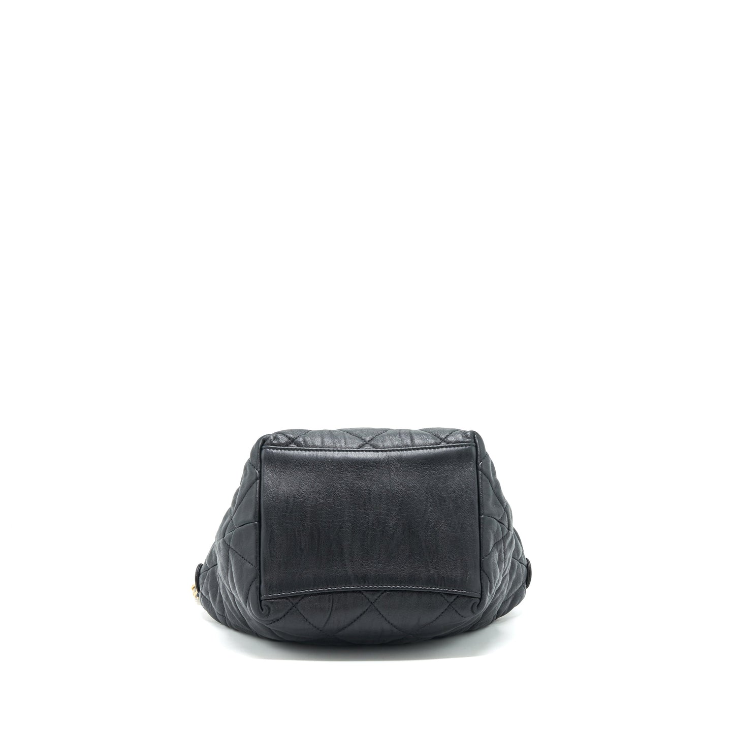 Chanel Hobo Crossbody Bag Lambskin Black GHW