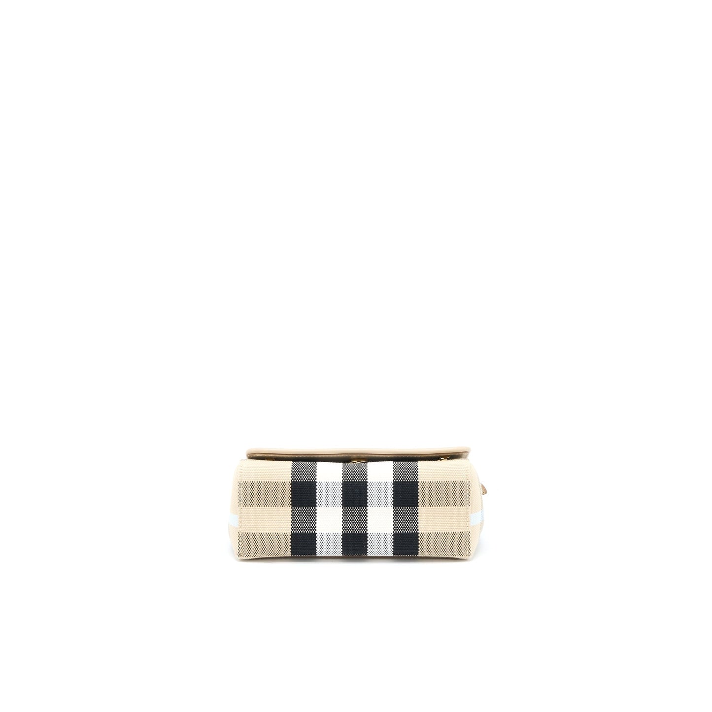 Burberry Hackberry Crossbody Purse Canvas Soft Fawn