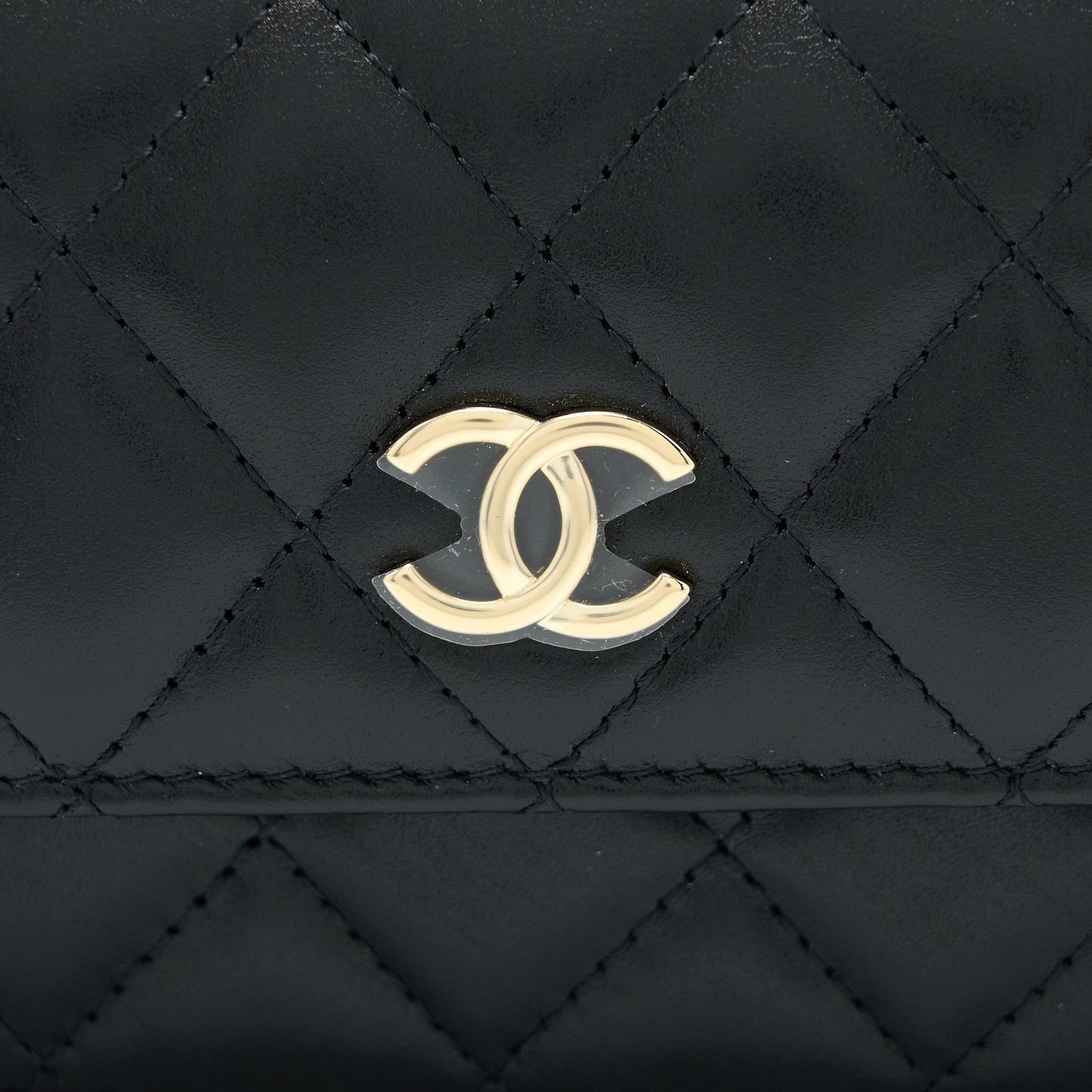 Chanel Mini Bag with Giant Pearl Chain Lambskin Black LGHW