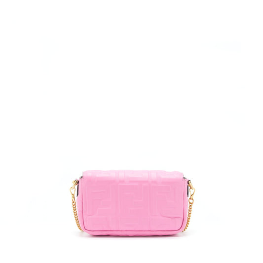 Fendi Mini Baguette Lambskin Pink