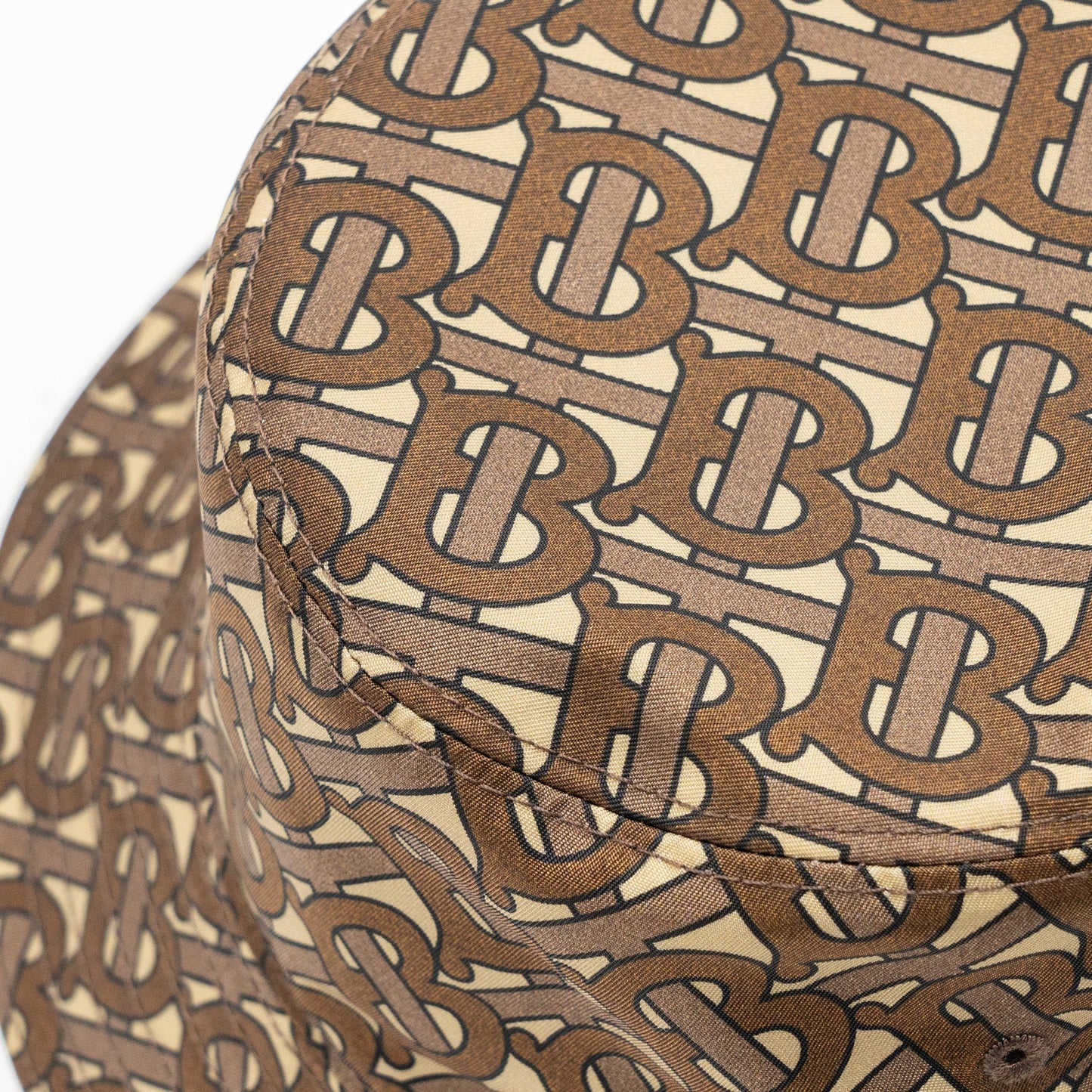 Burberry size M monogram bucket hat brown