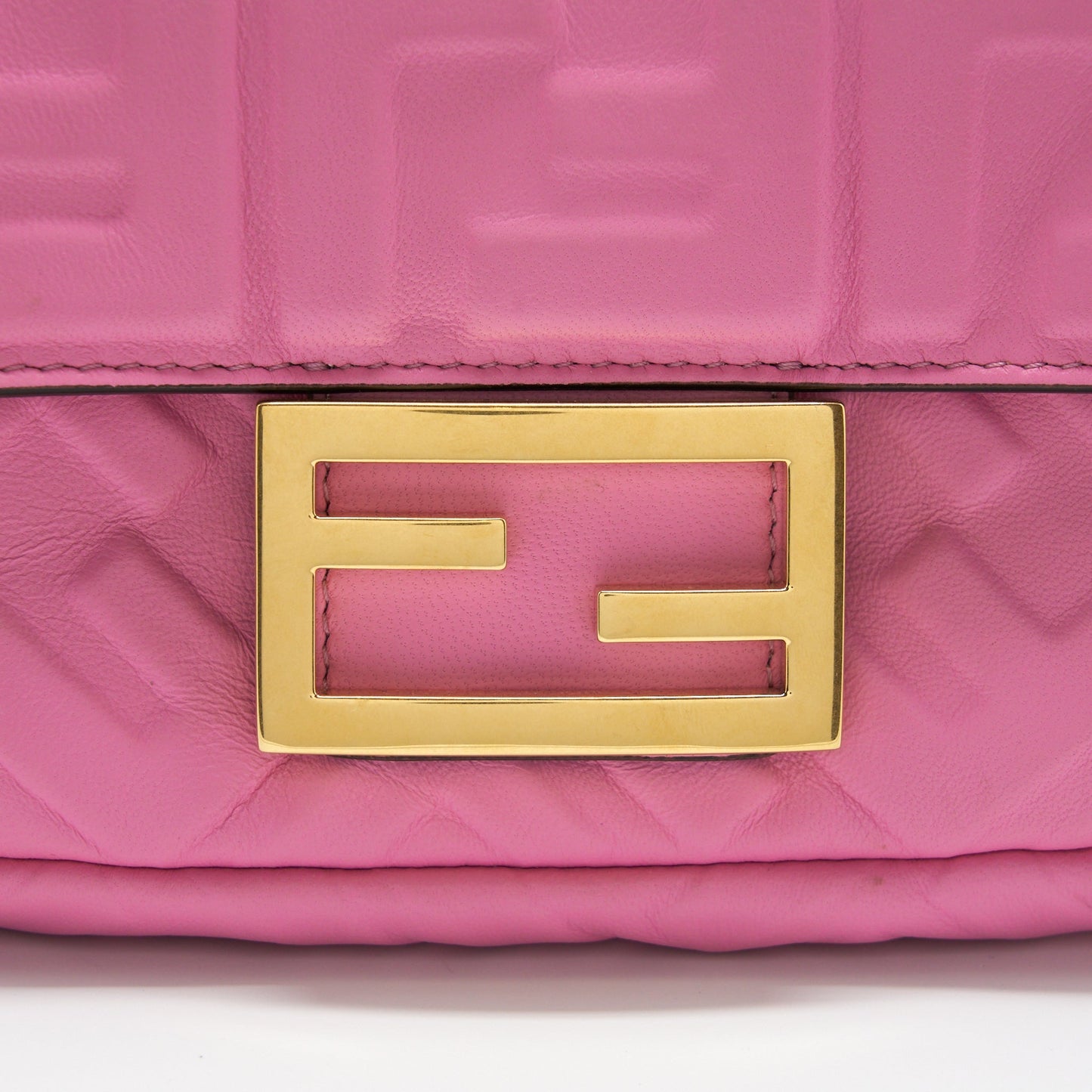 Fendi Mini Baguette Lambskin Pink
