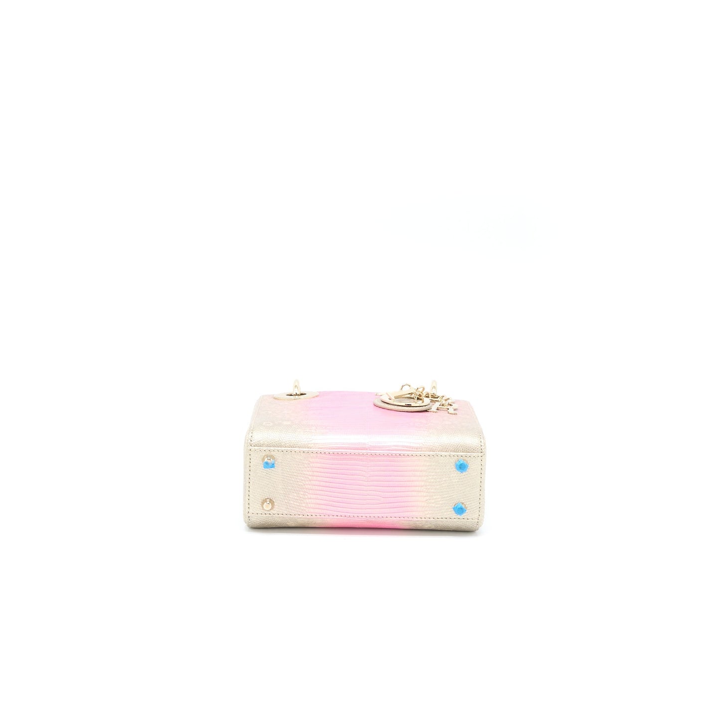 Dior Mini Lady Dior Lizard Pink Multicolour