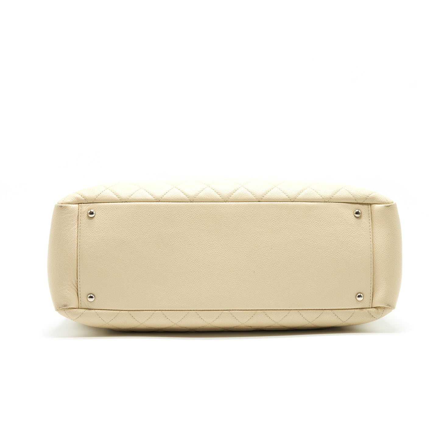 CHANEL GRANT SHOPPING TOTE BAG XL GST CREAM CAVIAR SHW