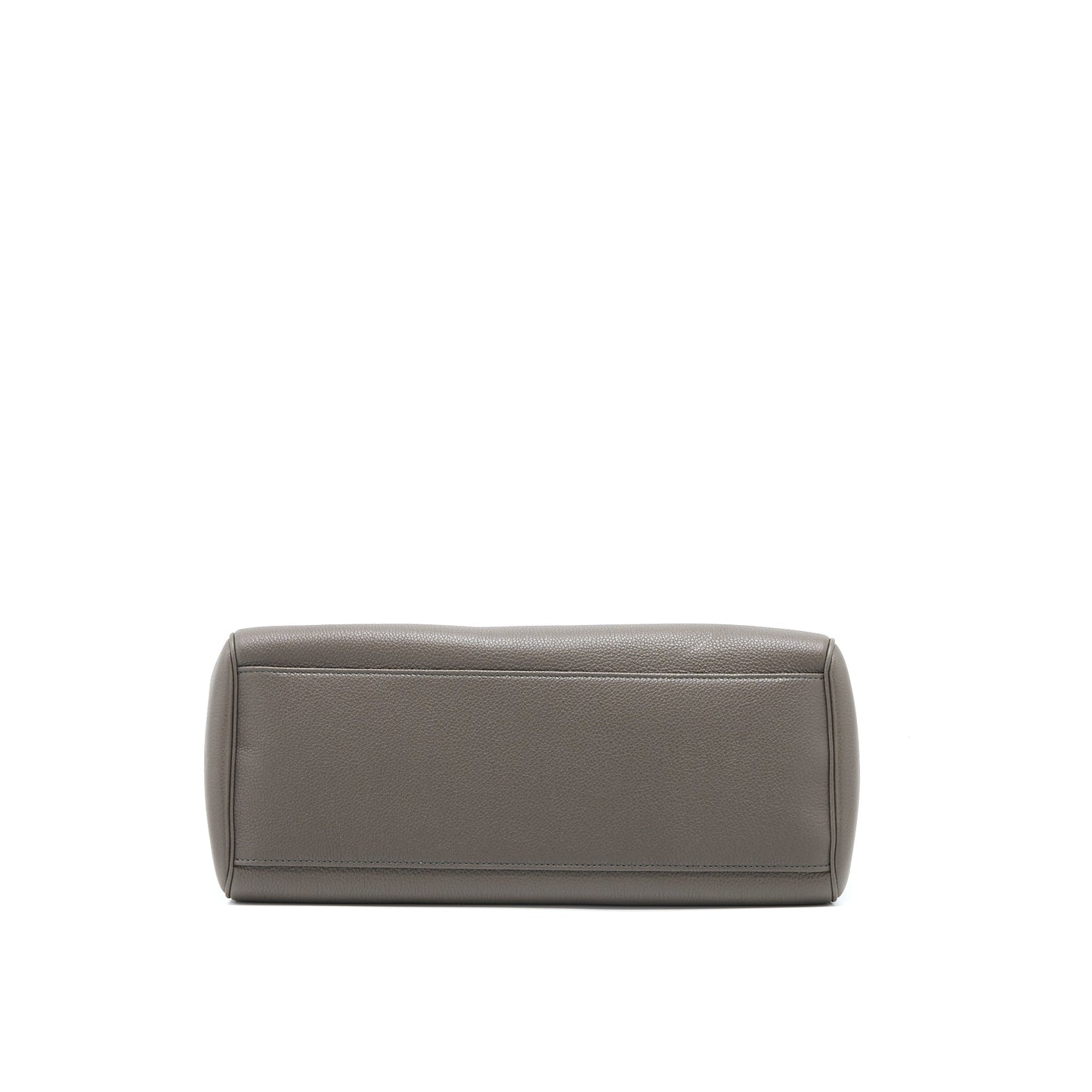 Celine Medium Soft 16 Purse Grained Calfskin Dark Grey