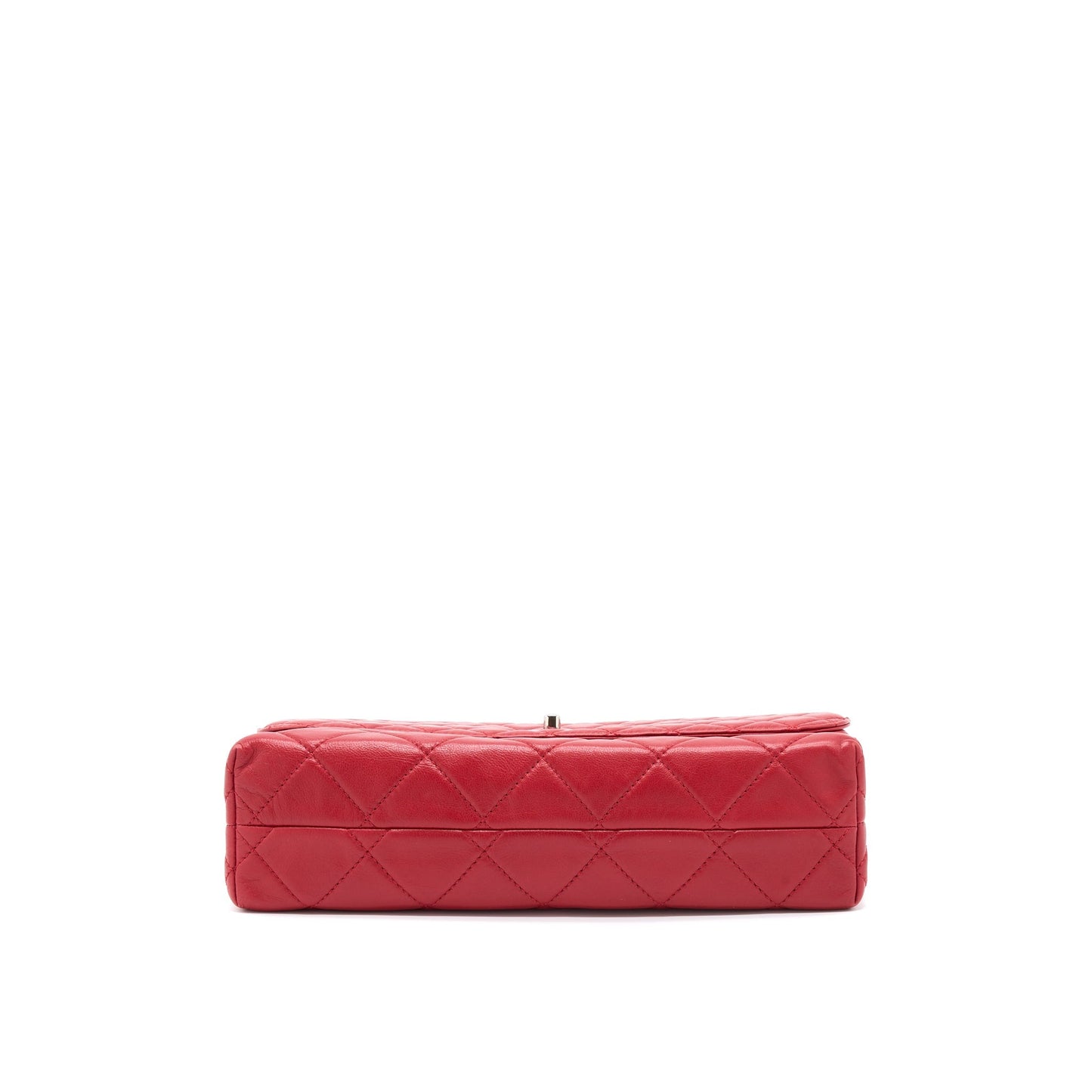 Chanel Large Flap Bag Lambskin Red SHW