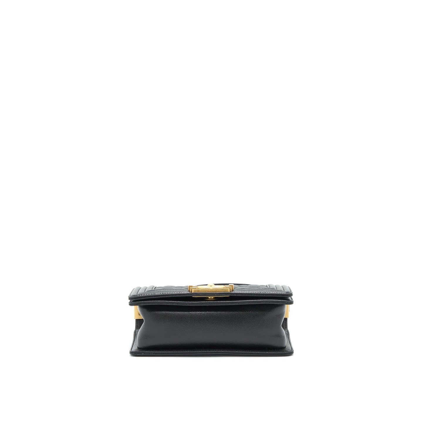 Chanel Small Boy Bag Caviar Black brushed GHW Year 2021 (microchip serialï¼