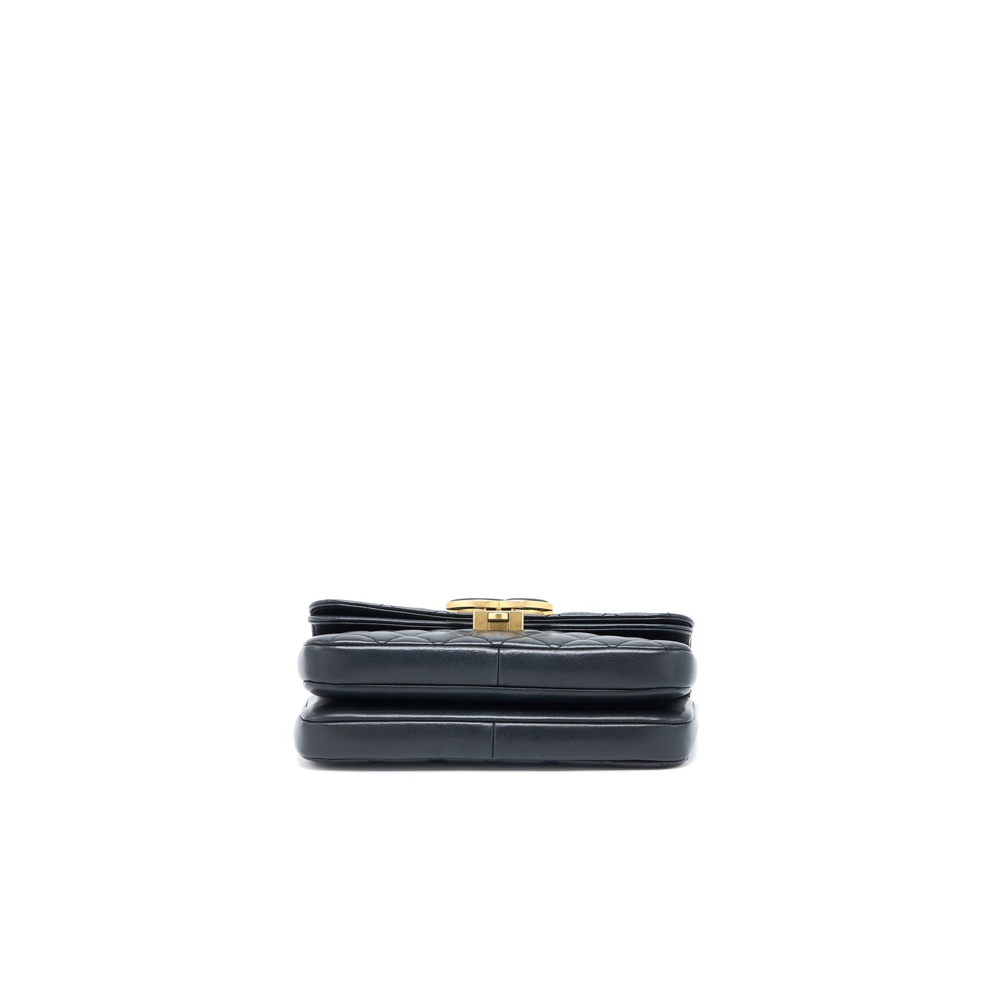 Chanel Small Enamel CC Flap Bag Lambskin Black GHW