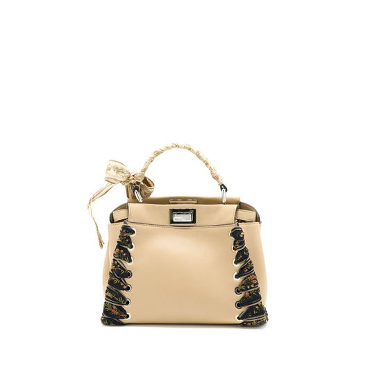 Fendi Mini Peekaboo Purse Limited Edition Beige/Multicolour
