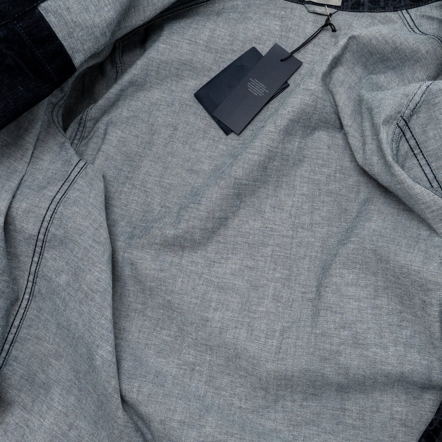 Dior Size 50 Oblique Overshirt Velvet/Denim Navy