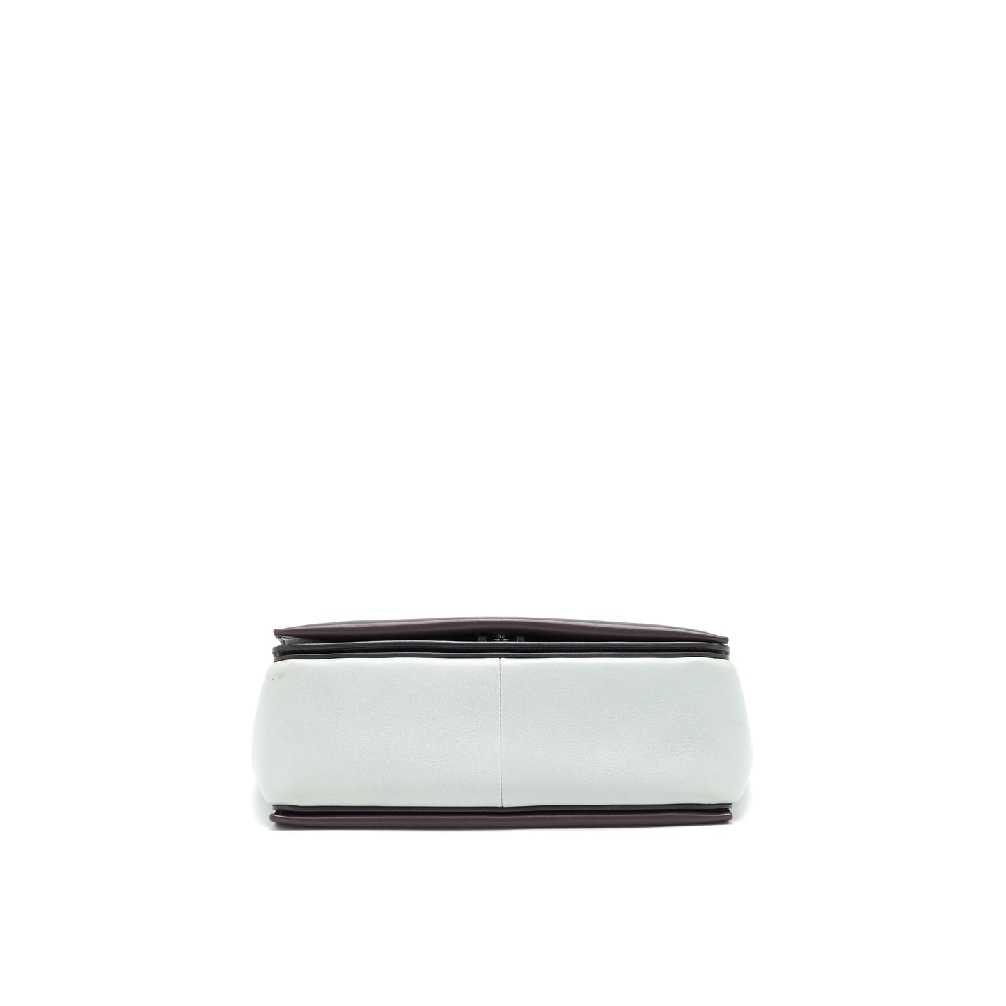 Celine Frame Mini Purse Grey/ Burgundy