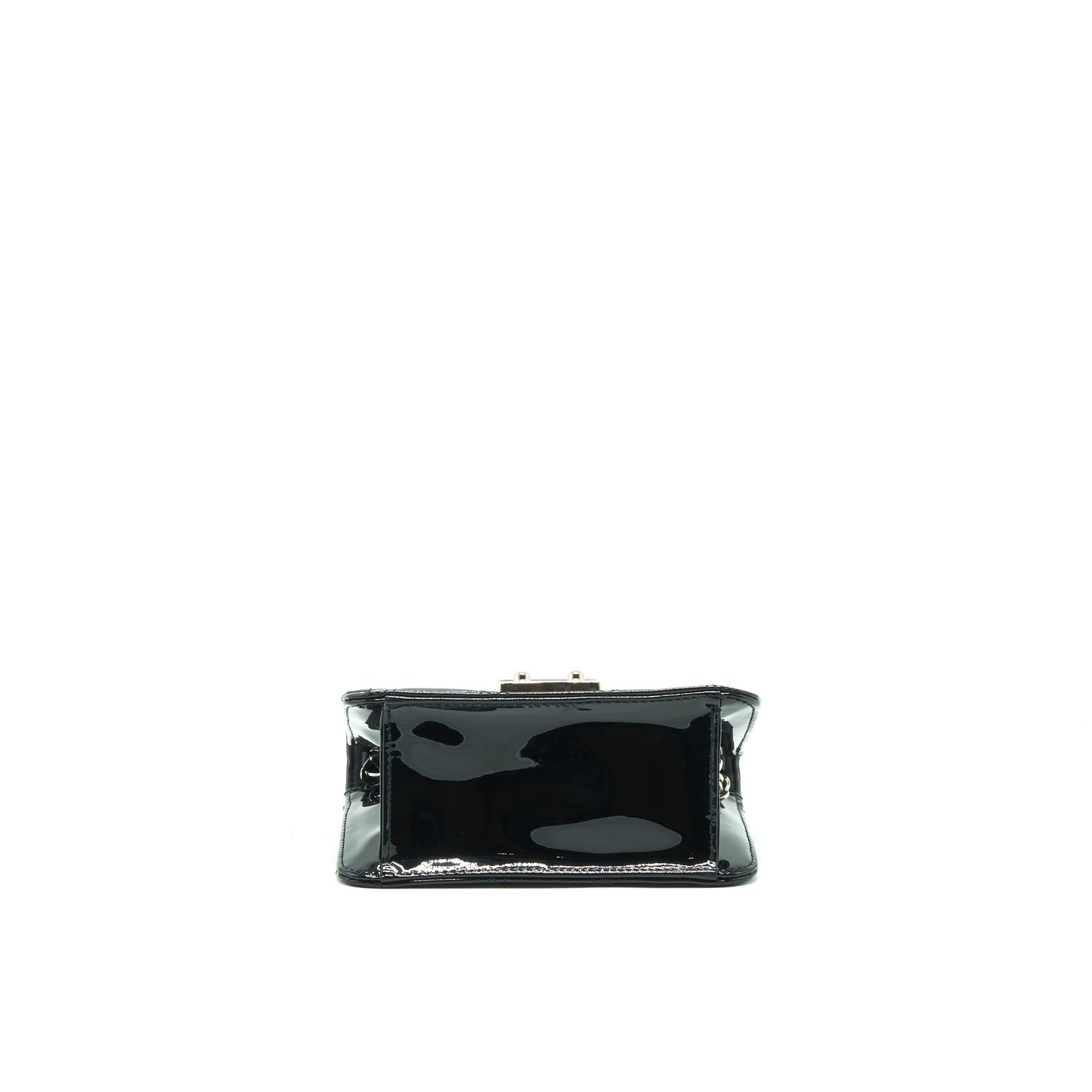 Dior Mini Miss Dior Flap Purse Patent Black