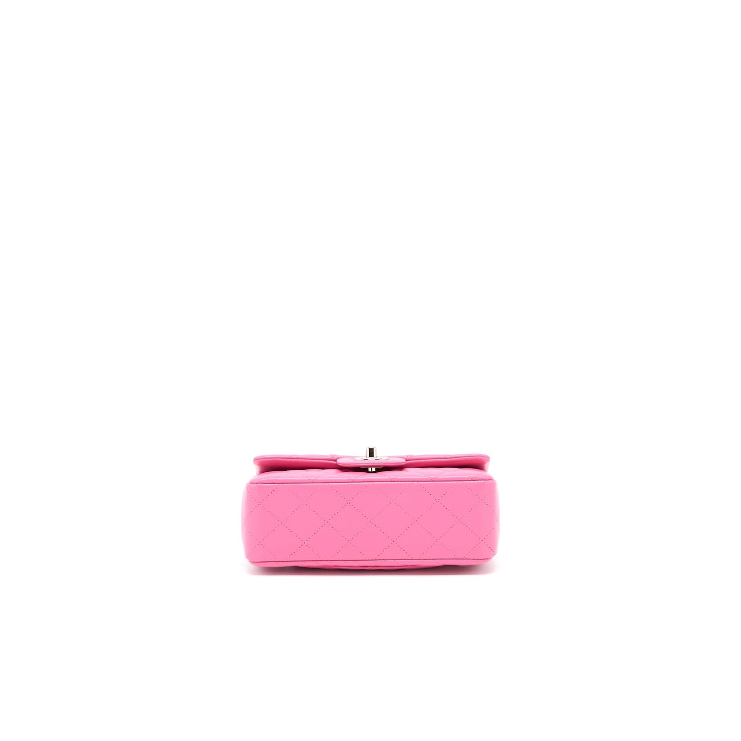 Chanel Classic Mini Rectangular Flap Bag Lambskin Pink SHW