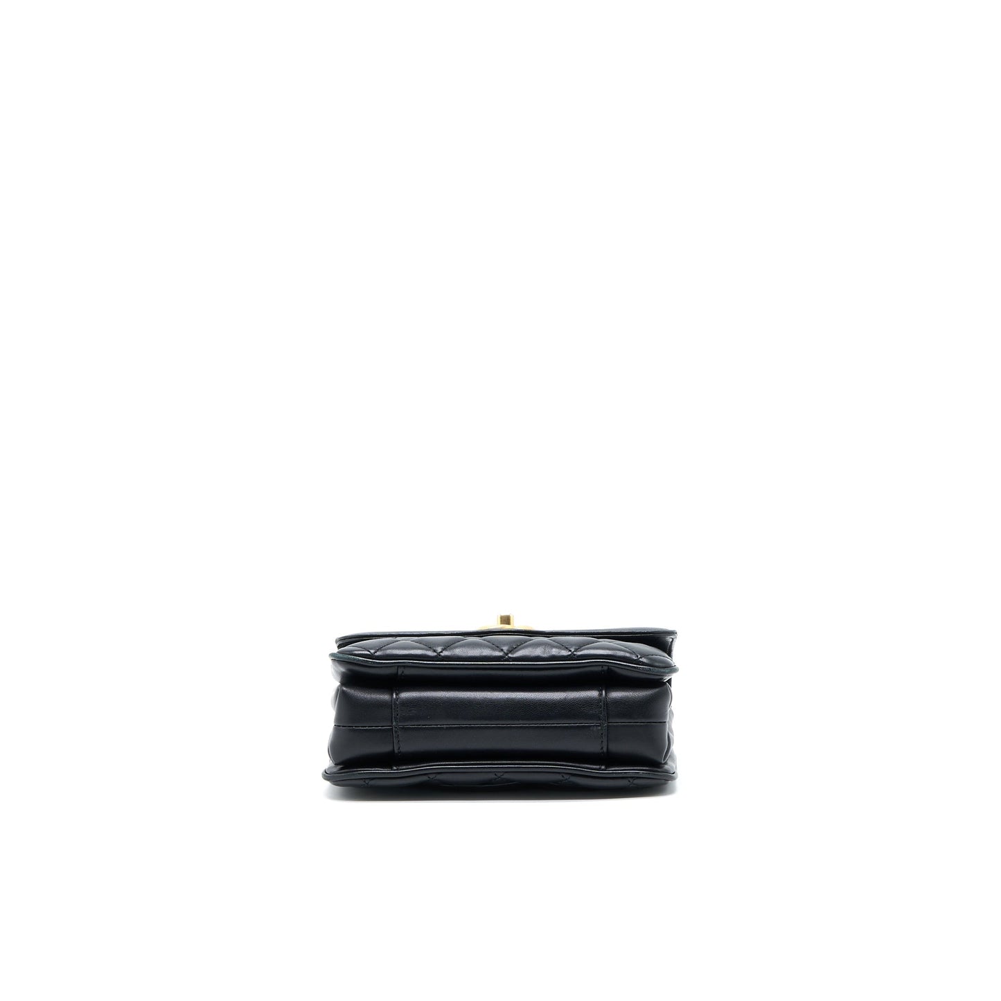 Chanel Seasonal Flap Bag Lambskin Black Brushed GHW