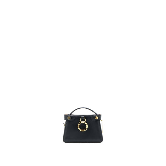Fendi Nano Peekaboo Charm Lambskin Black